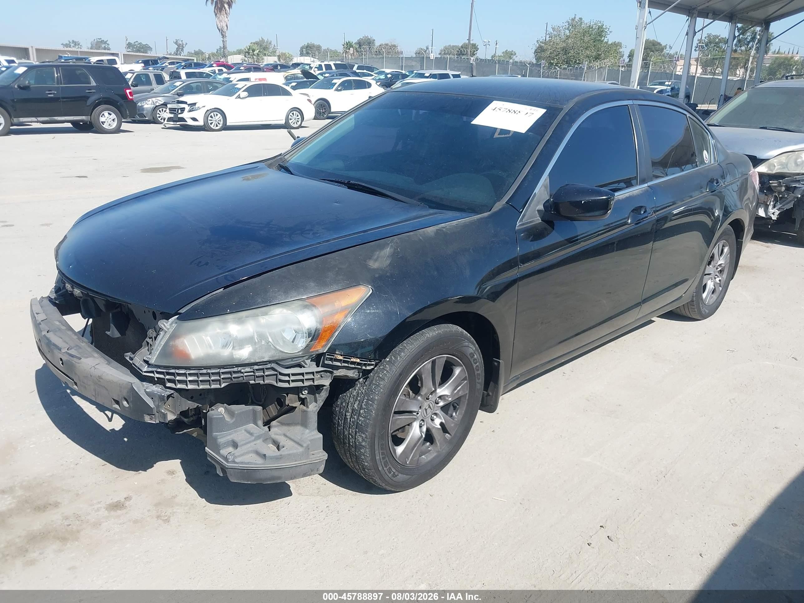 2012 Honda Accord 2.4 Se Black vin: 1HGCP2F65CA161167