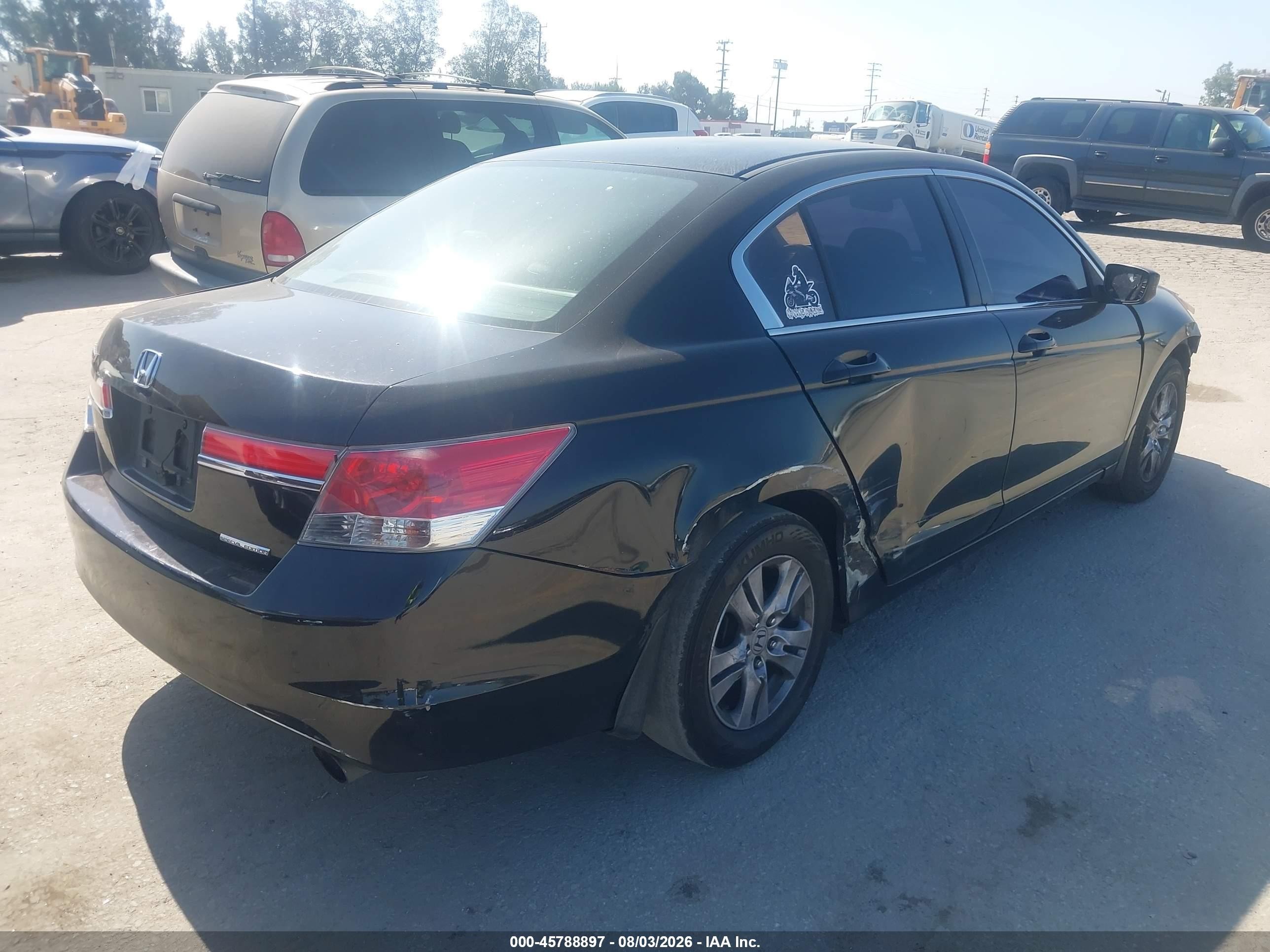 2012 Honda Accord 2.4 Se Black vin: 1HGCP2F65CA161167