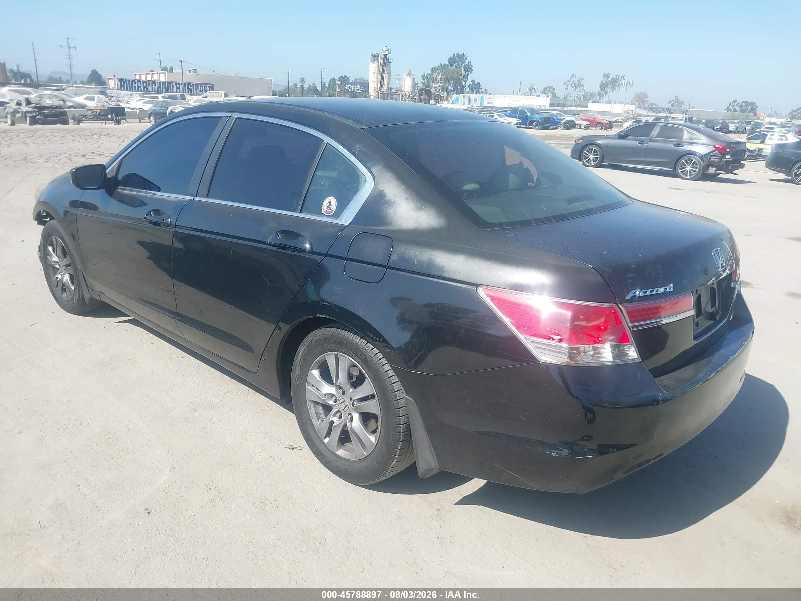 2012 Honda Accord 2.4 Se Black vin: 1HGCP2F65CA161167