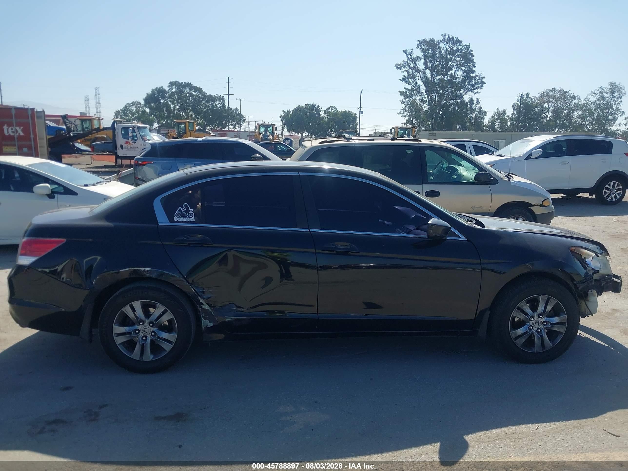 2012 Honda Accord 2.4 Se Black vin: 1HGCP2F65CA161167