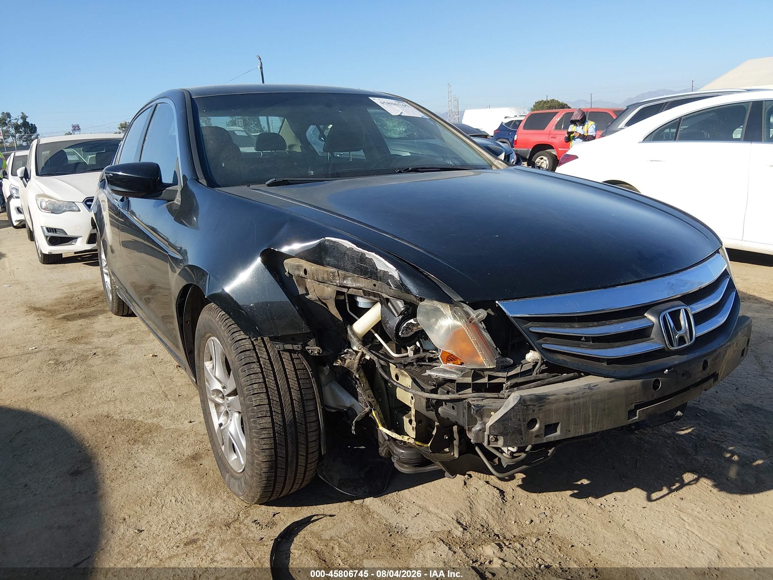2012 Honda Accord 2.4 Se Black vin: 1HGCP2F65CA172752