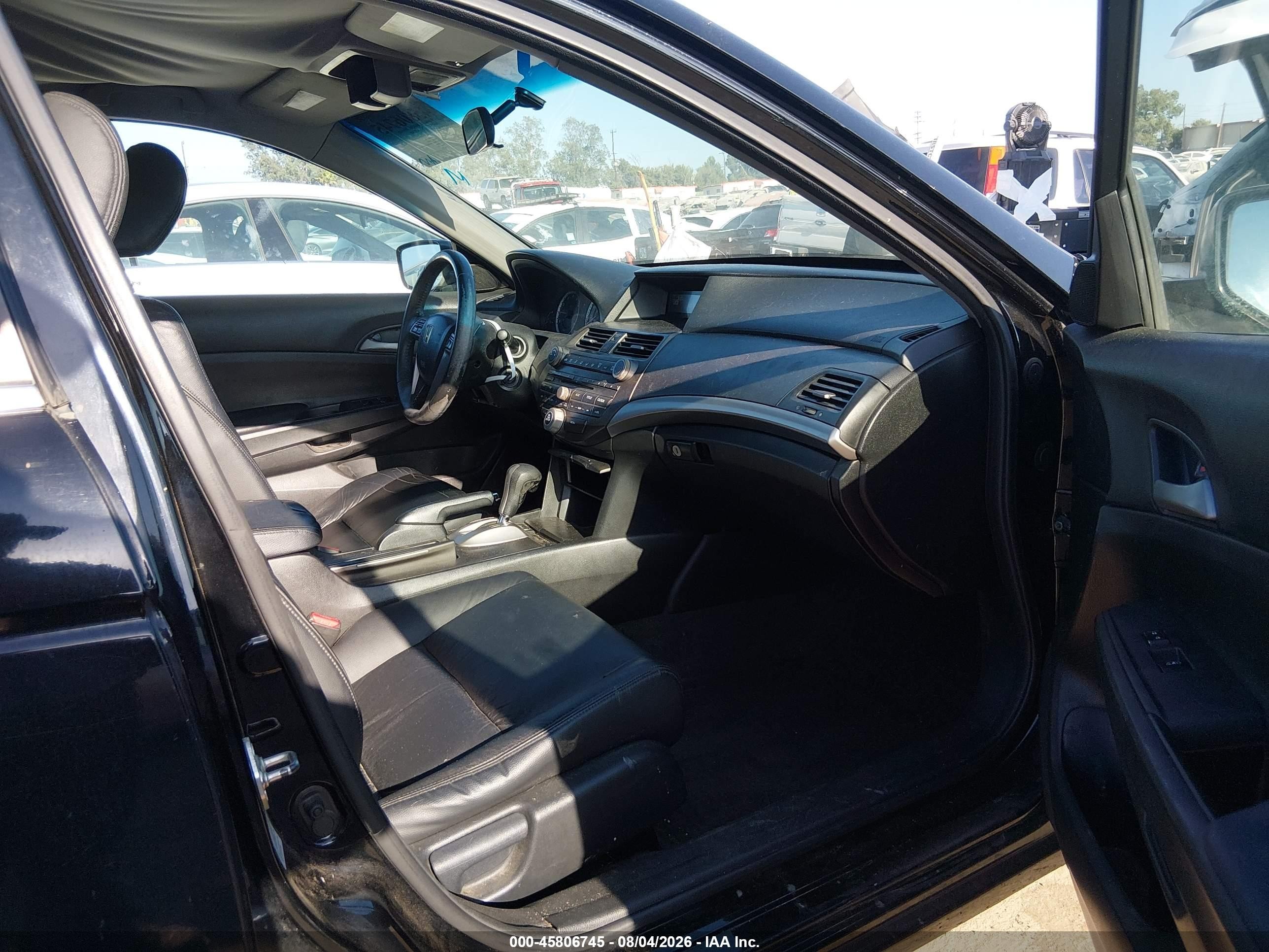2012 Honda Accord 2.4 Se Black vin: 1HGCP2F65CA172752