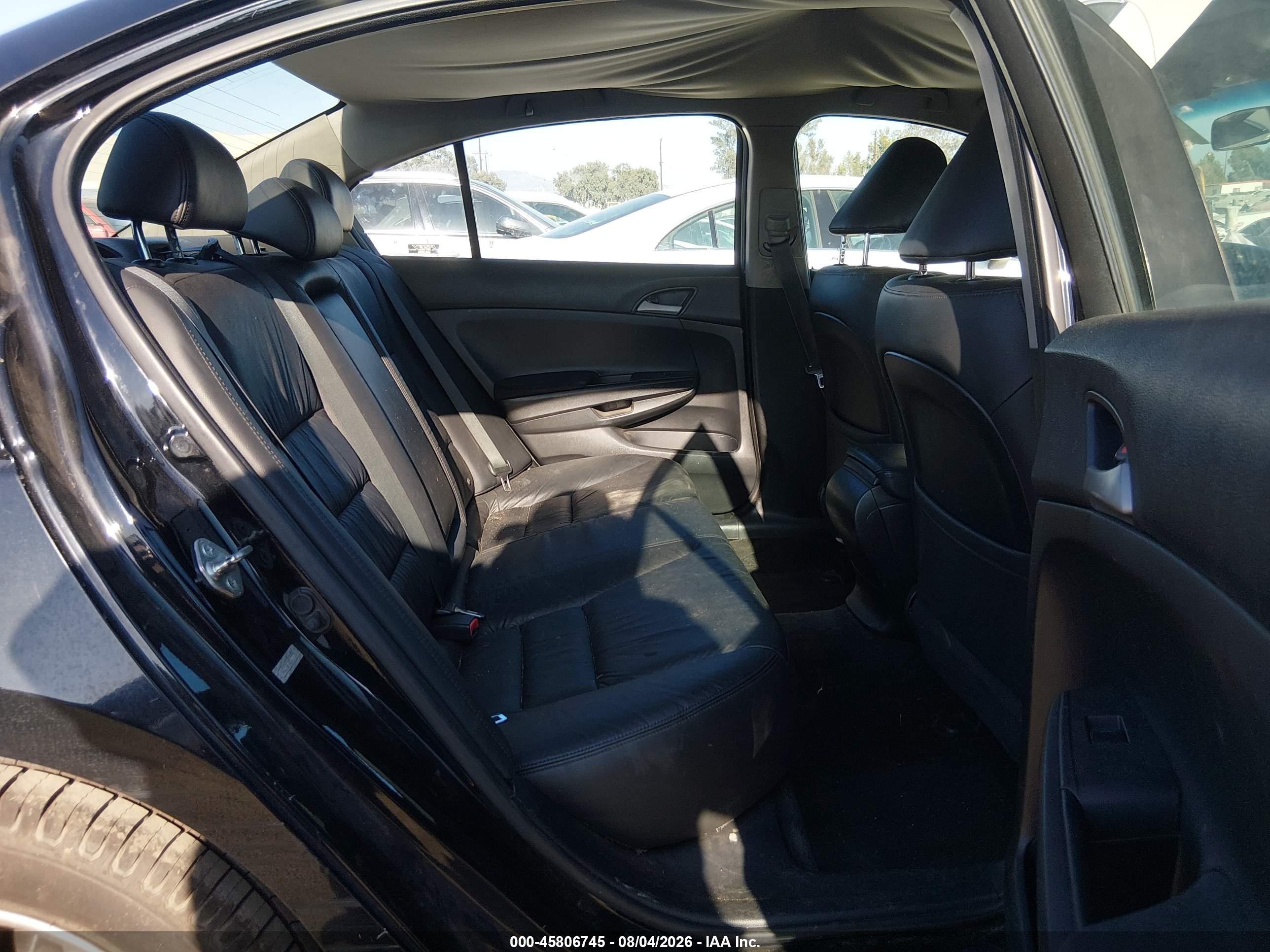 2012 Honda Accord 2.4 Se Black vin: 1HGCP2F65CA172752