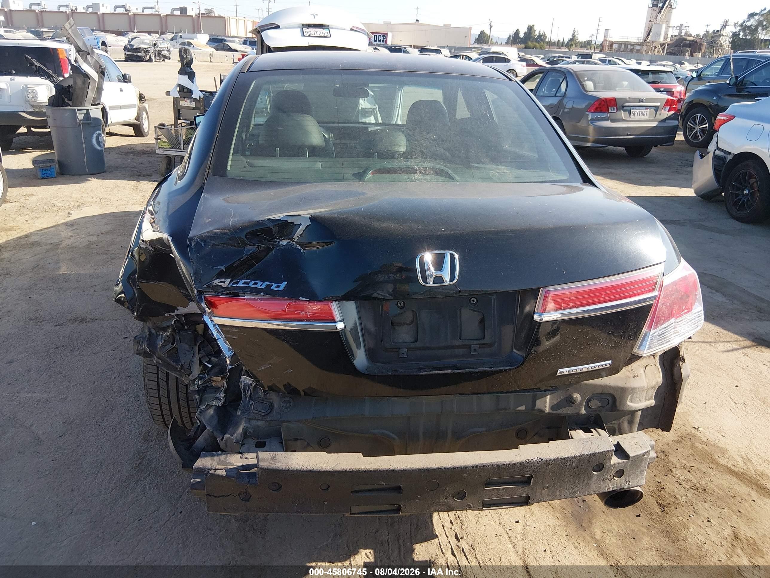 2012 Honda Accord 2.4 Se Black vin: 1HGCP2F65CA172752