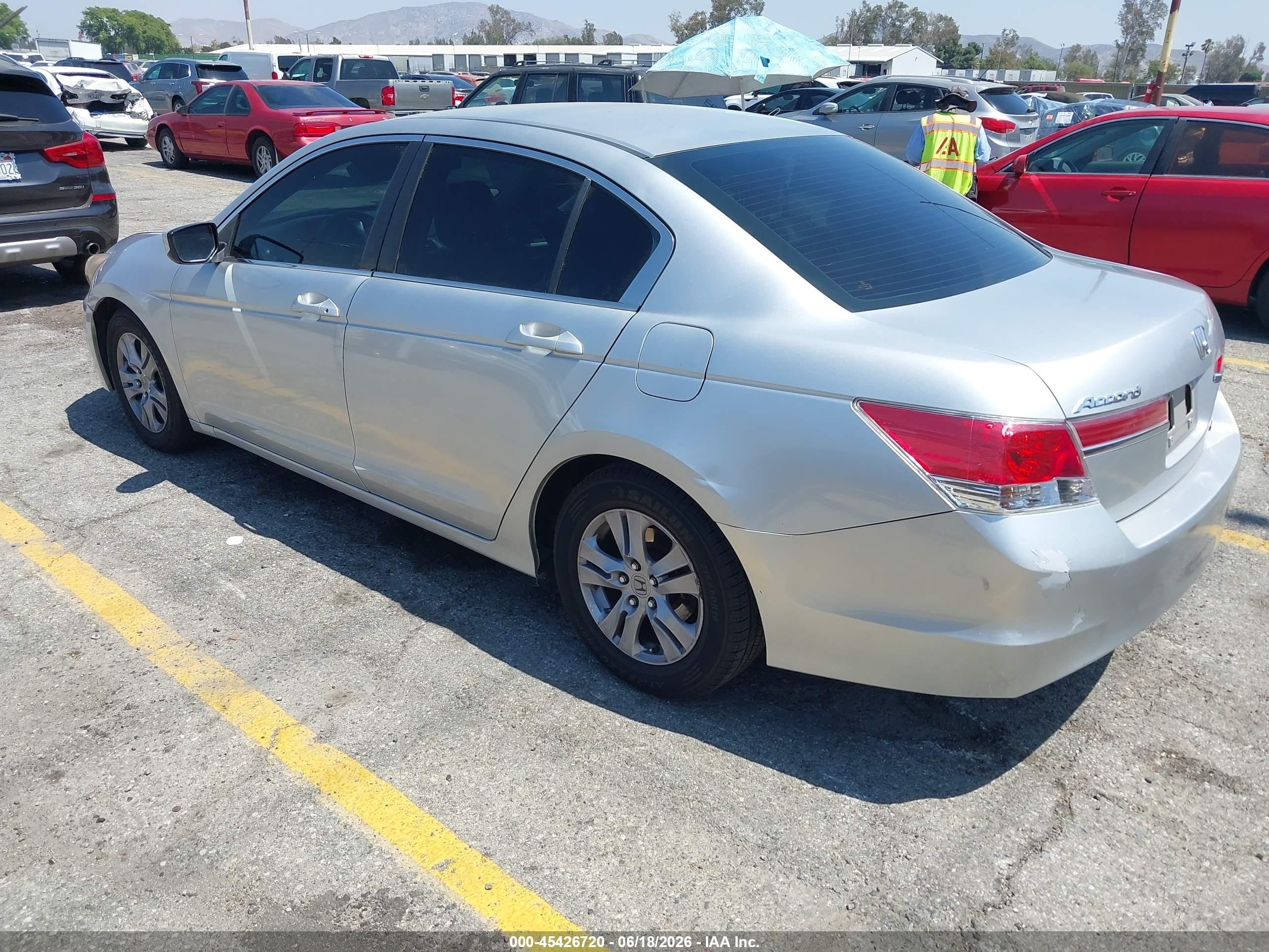2012 Honda Accord 2.4 Se Silver vin: 1HGCP2F65CA185839