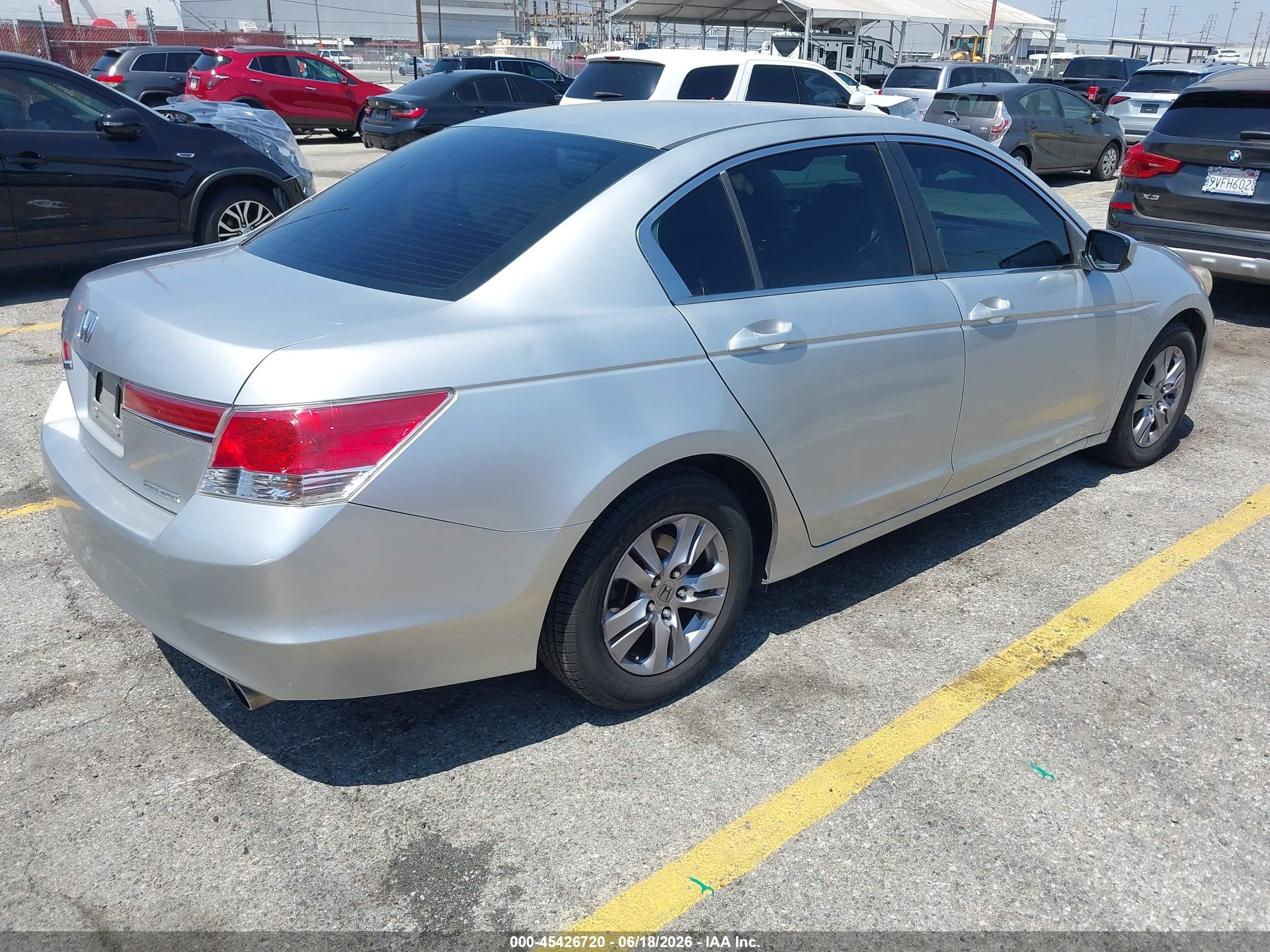 2012 Honda Accord 2.4 Se Silver vin: 1HGCP2F65CA185839