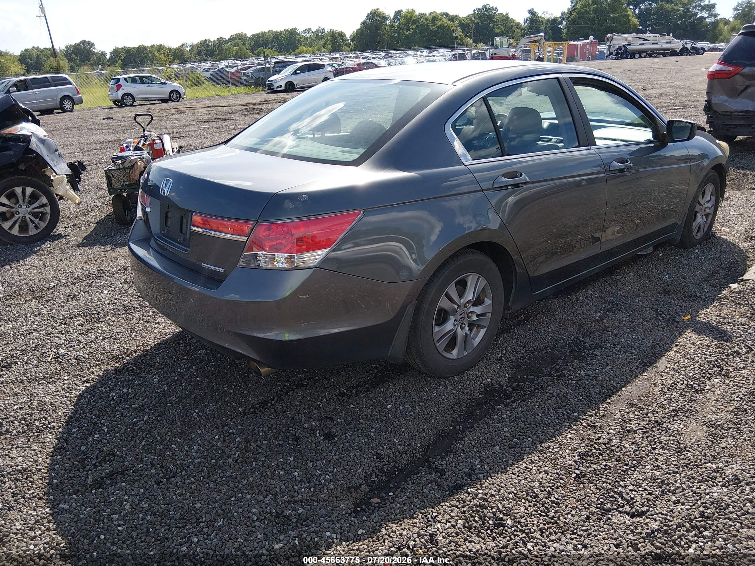 2012 Honda Accord 2.4 Se Серый vin: 1HGCP2F65CA189714