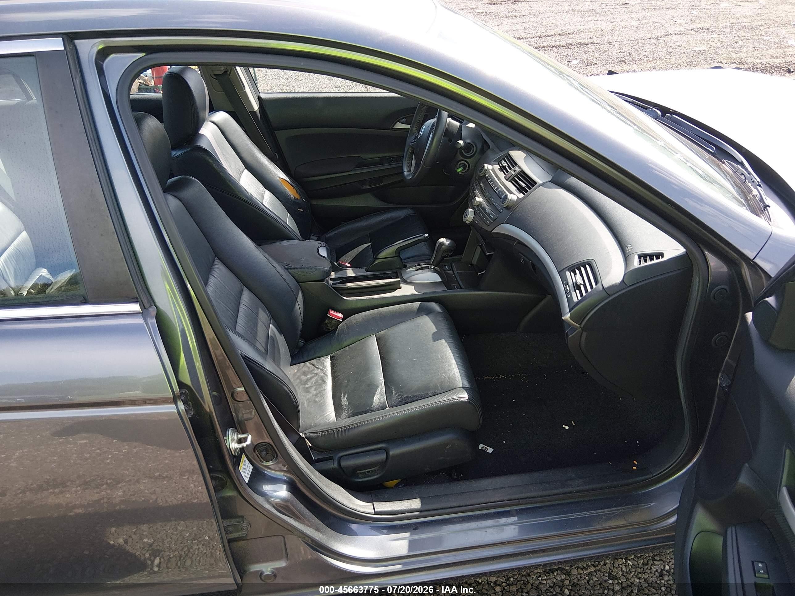 2012 Honda Accord 2.4 Se Серый vin: 1HGCP2F65CA189714