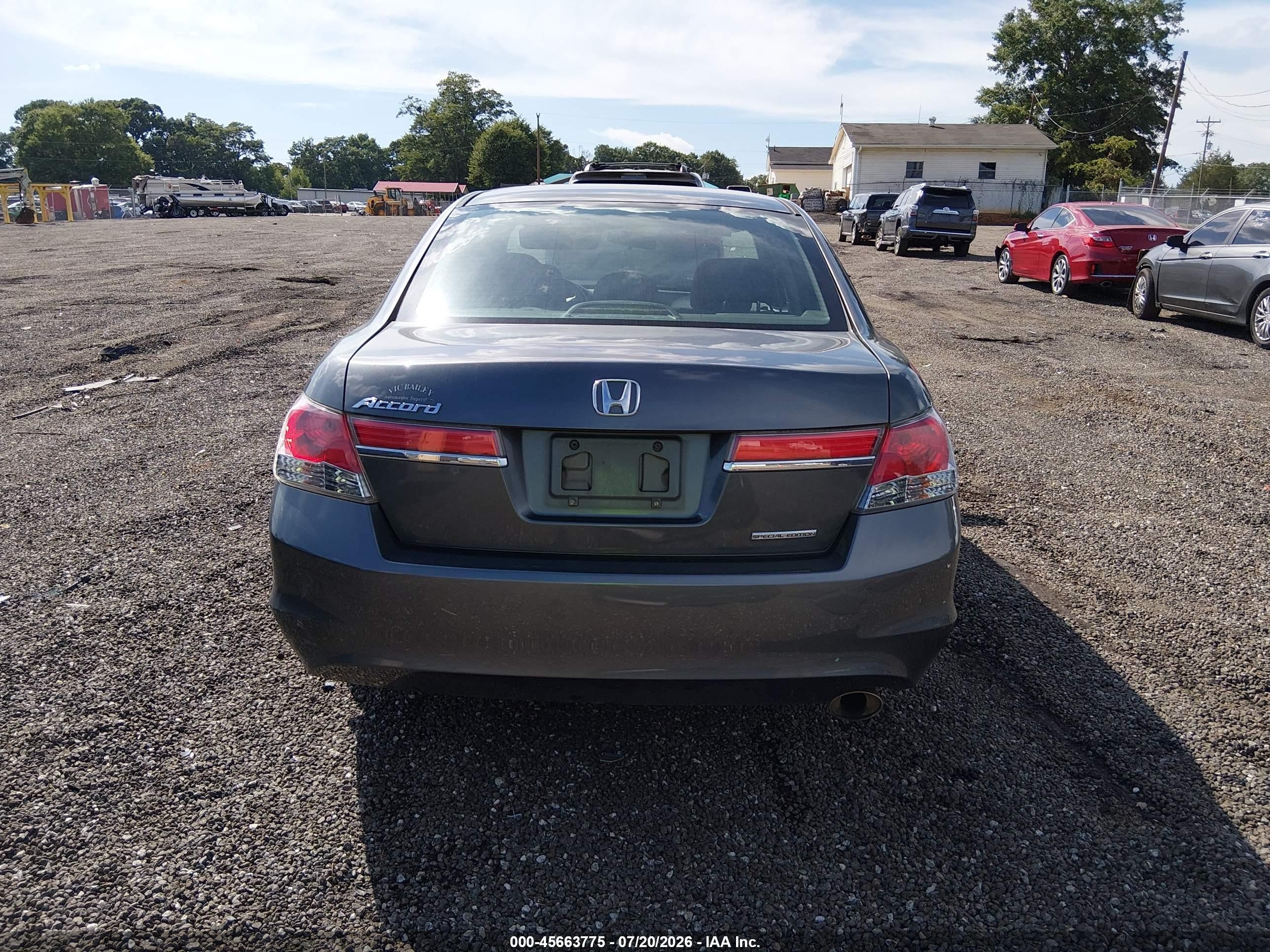 2012 Honda Accord 2.4 Se Серый vin: 1HGCP2F65CA189714