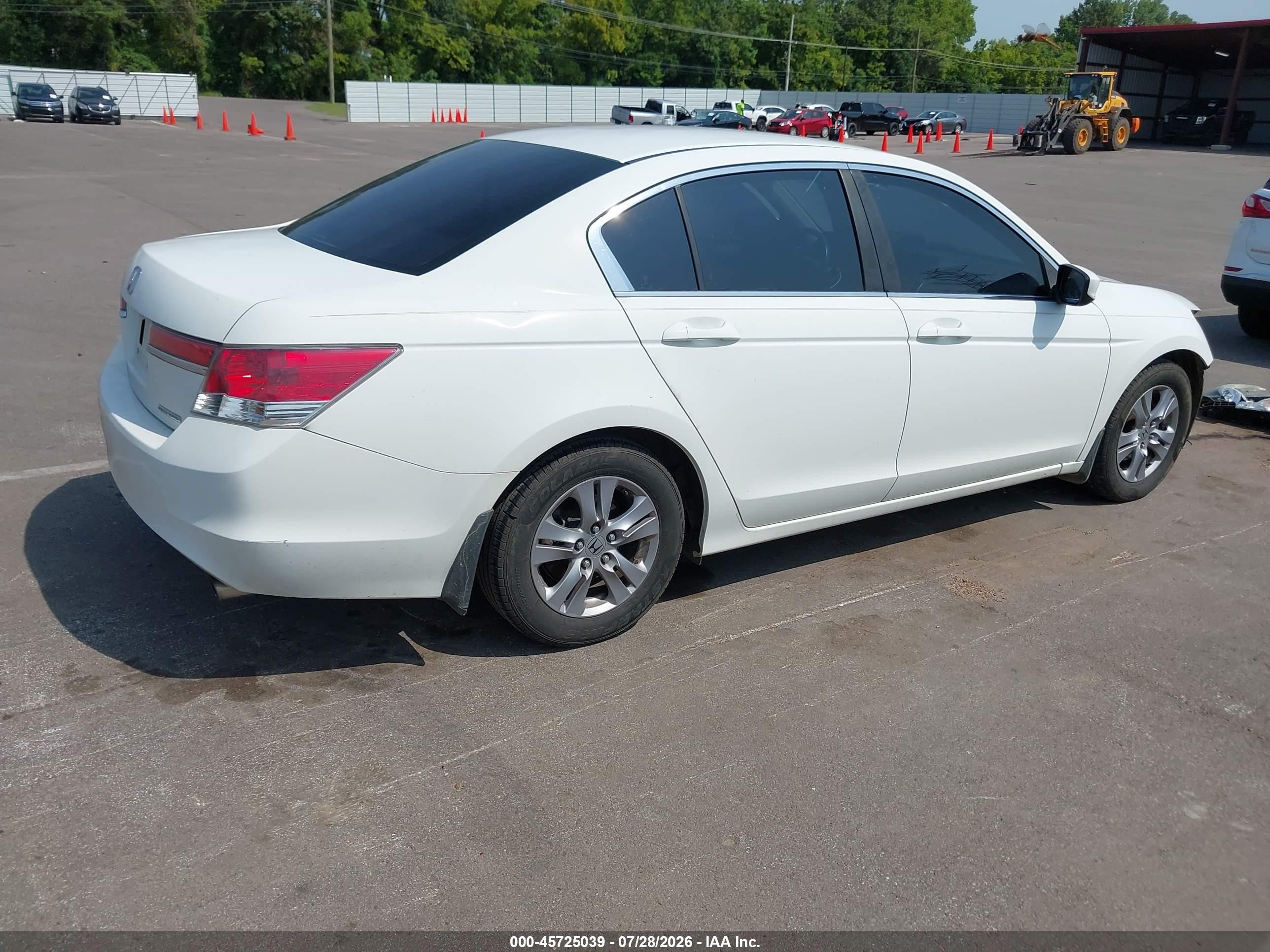 2012 Honda Accord 2.4 Se White vin: 1HGCP2F65CA190233