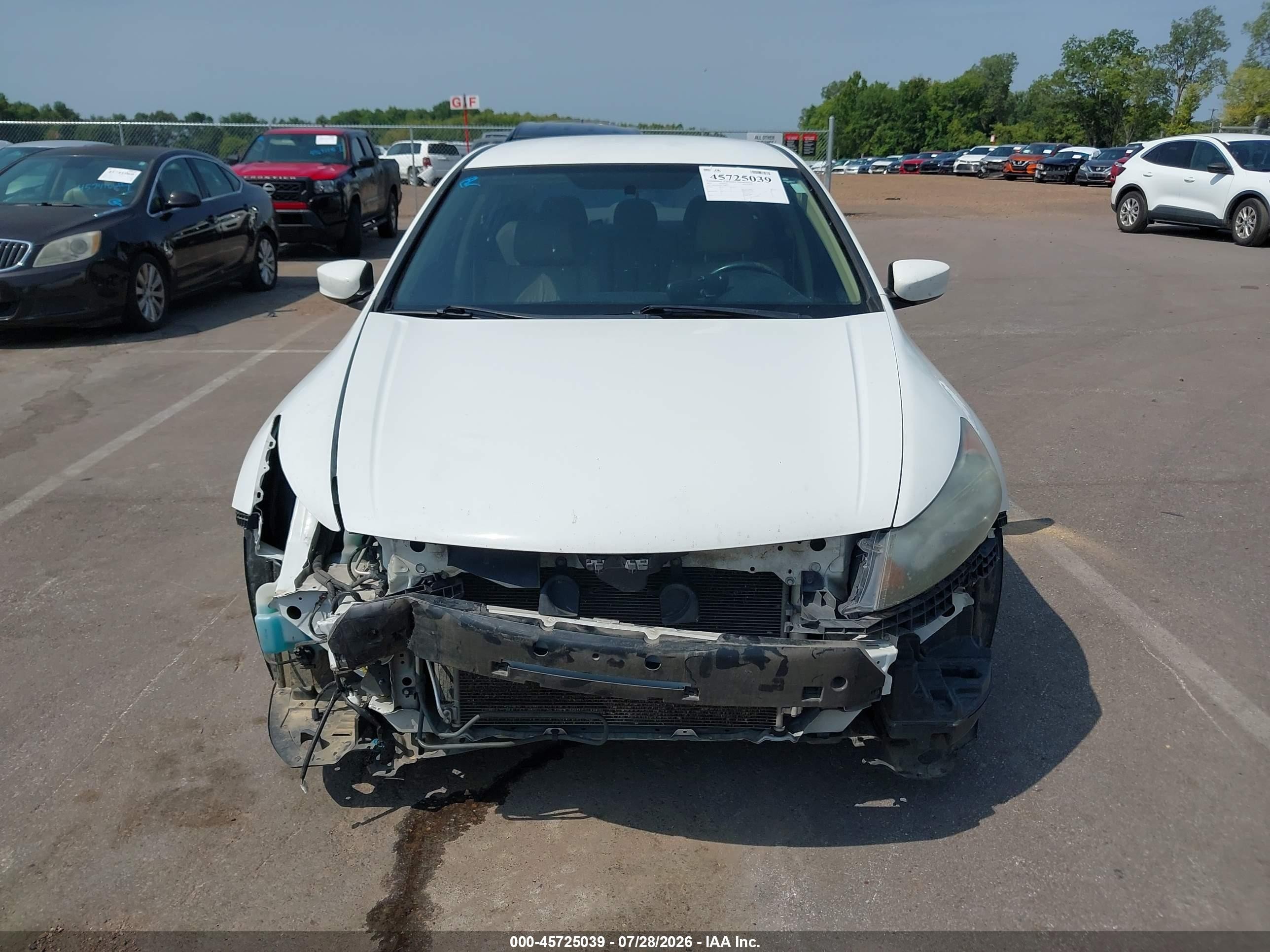2012 Honda Accord 2.4 Se White vin: 1HGCP2F65CA190233