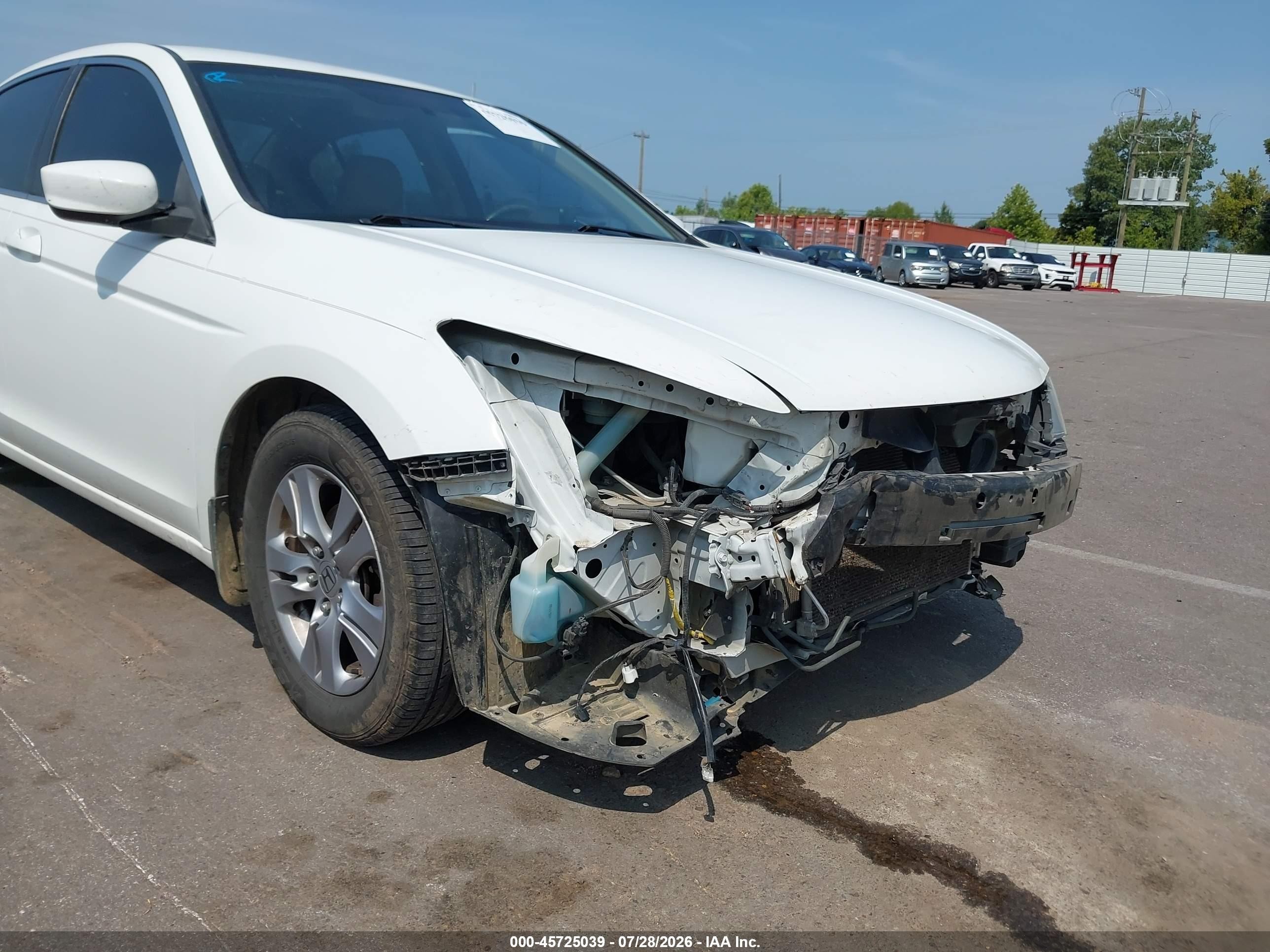 2012 Honda Accord 2.4 Se White vin: 1HGCP2F65CA190233