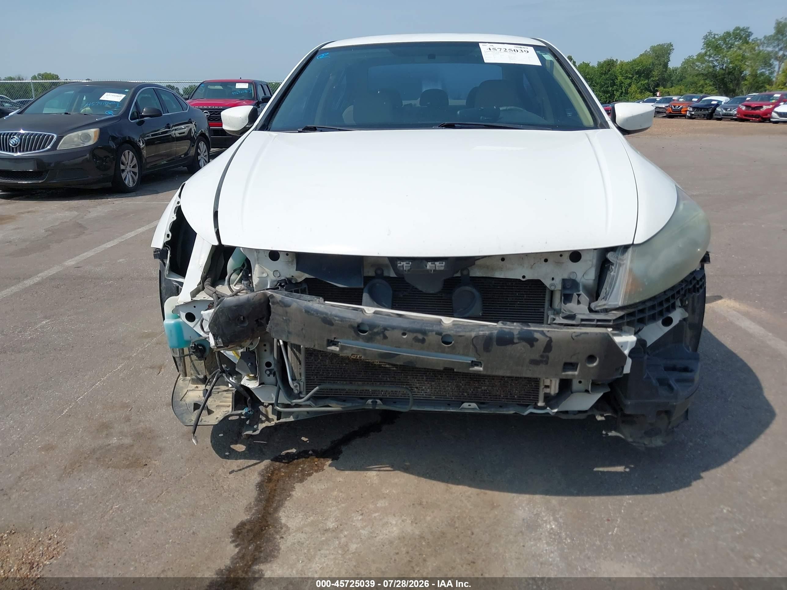 2012 Honda Accord 2.4 Se White vin: 1HGCP2F65CA190233