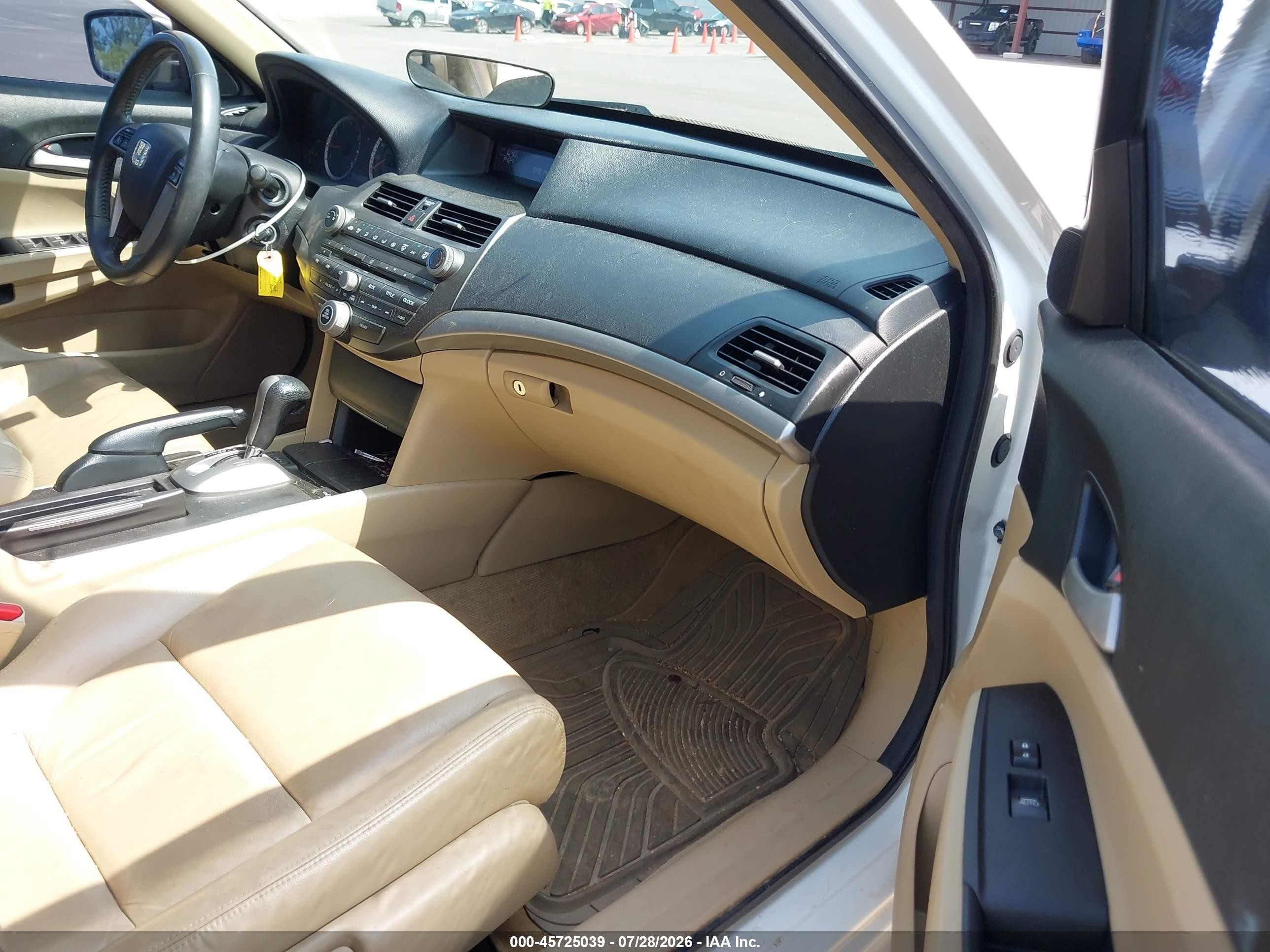 2012 Honda Accord 2.4 Se White vin: 1HGCP2F65CA190233
