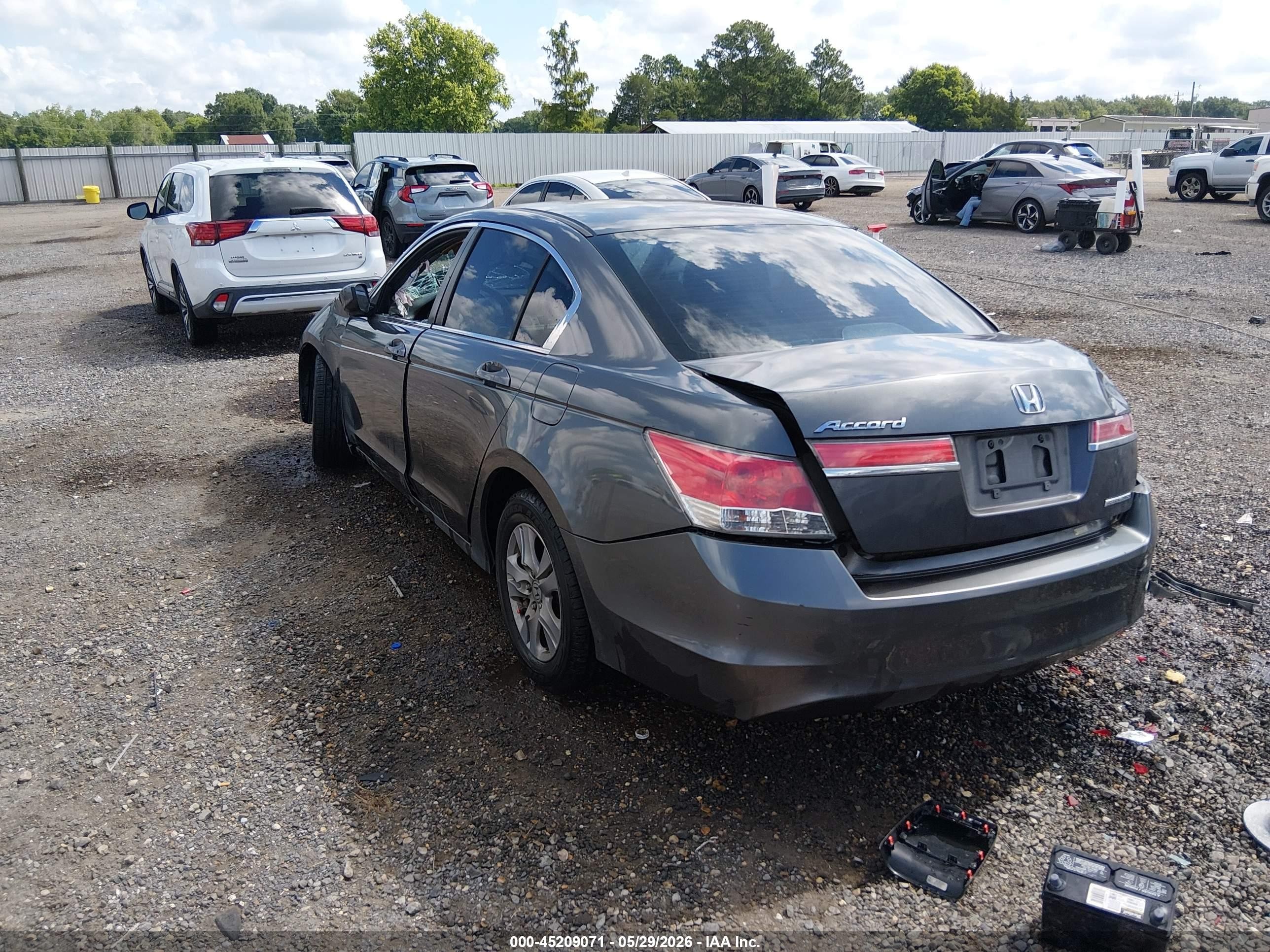 2012 Honda Accord 2.4 Se Серый vin: 1HGCP2F65CA198221