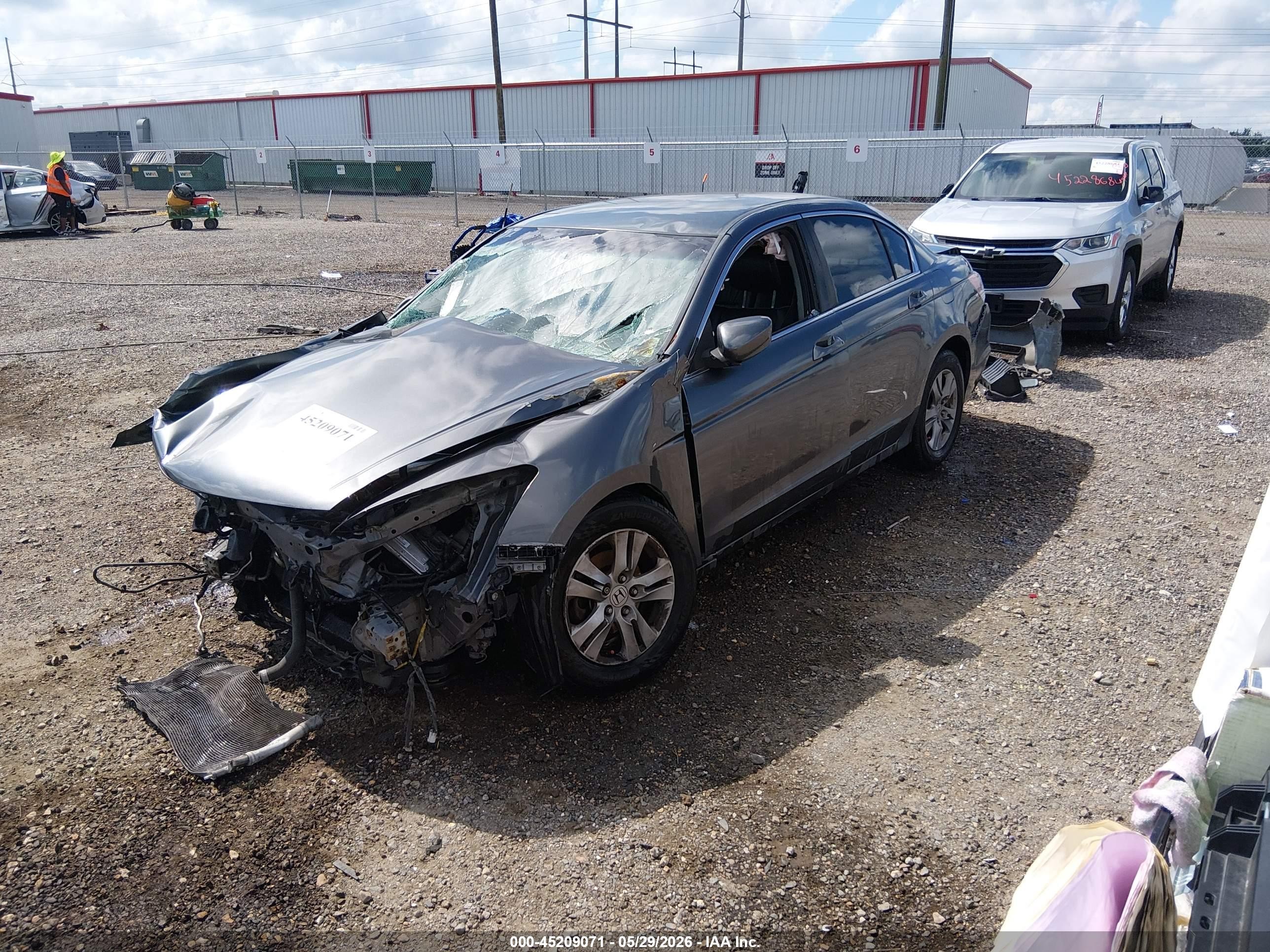 2012 Honda Accord 2.4 Se Серый vin: 1HGCP2F65CA198221