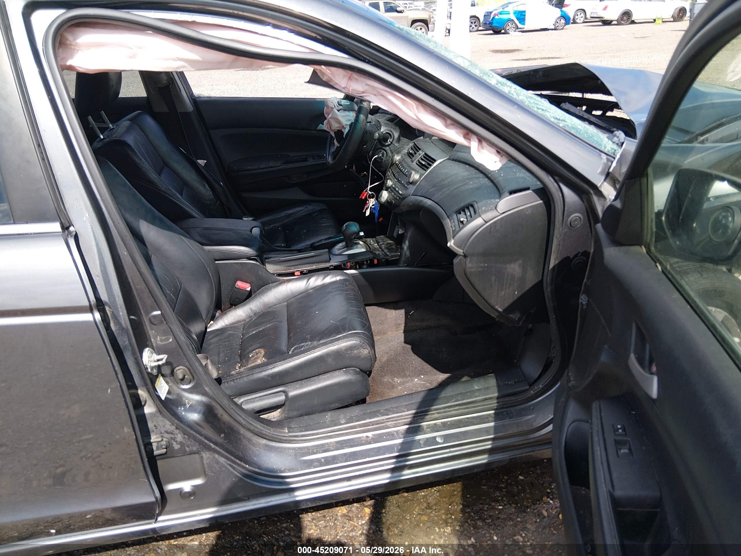 2012 Honda Accord 2.4 Se Серый vin: 1HGCP2F65CA198221