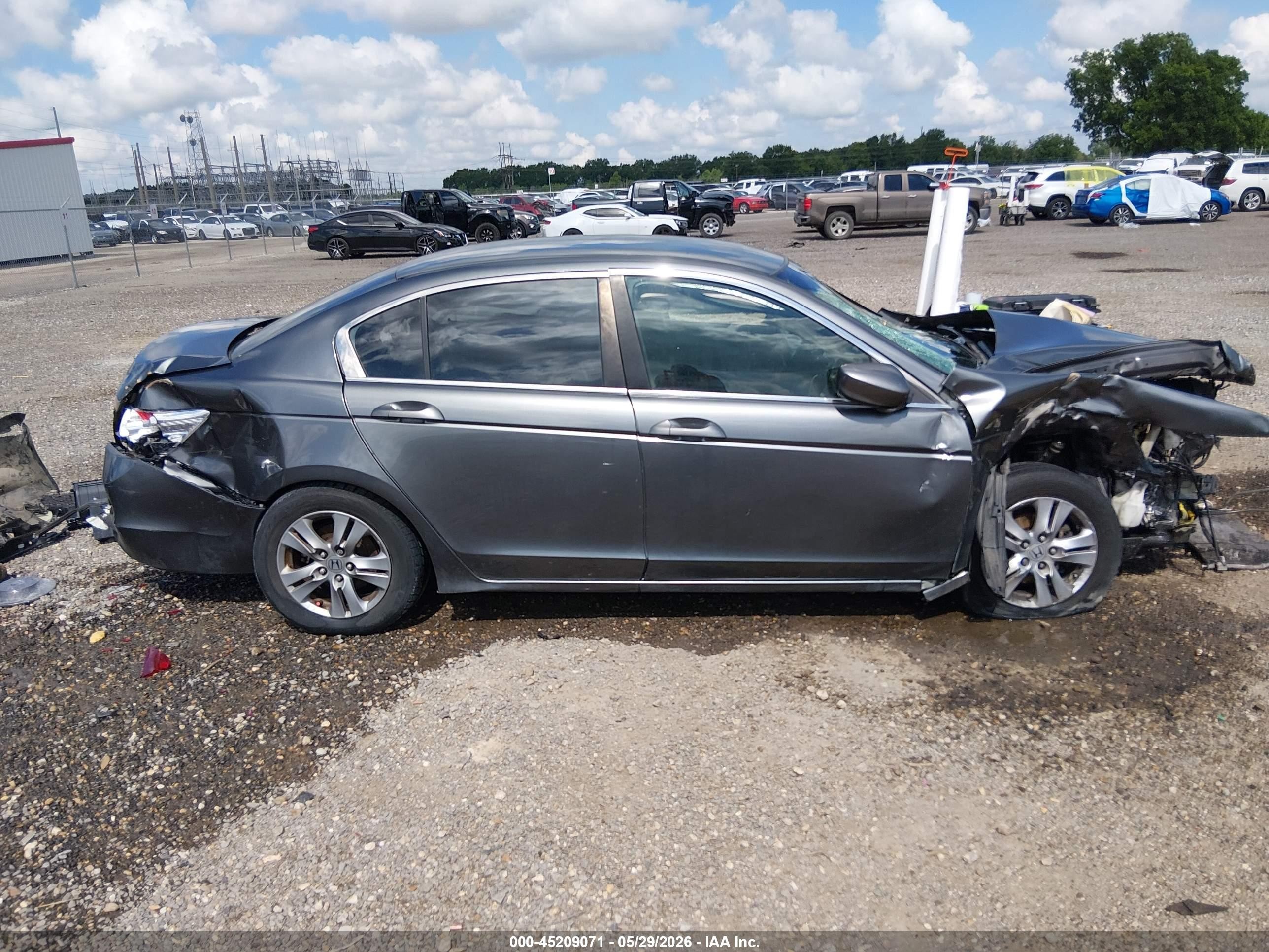 2012 Honda Accord 2.4 Se Серый vin: 1HGCP2F65CA198221