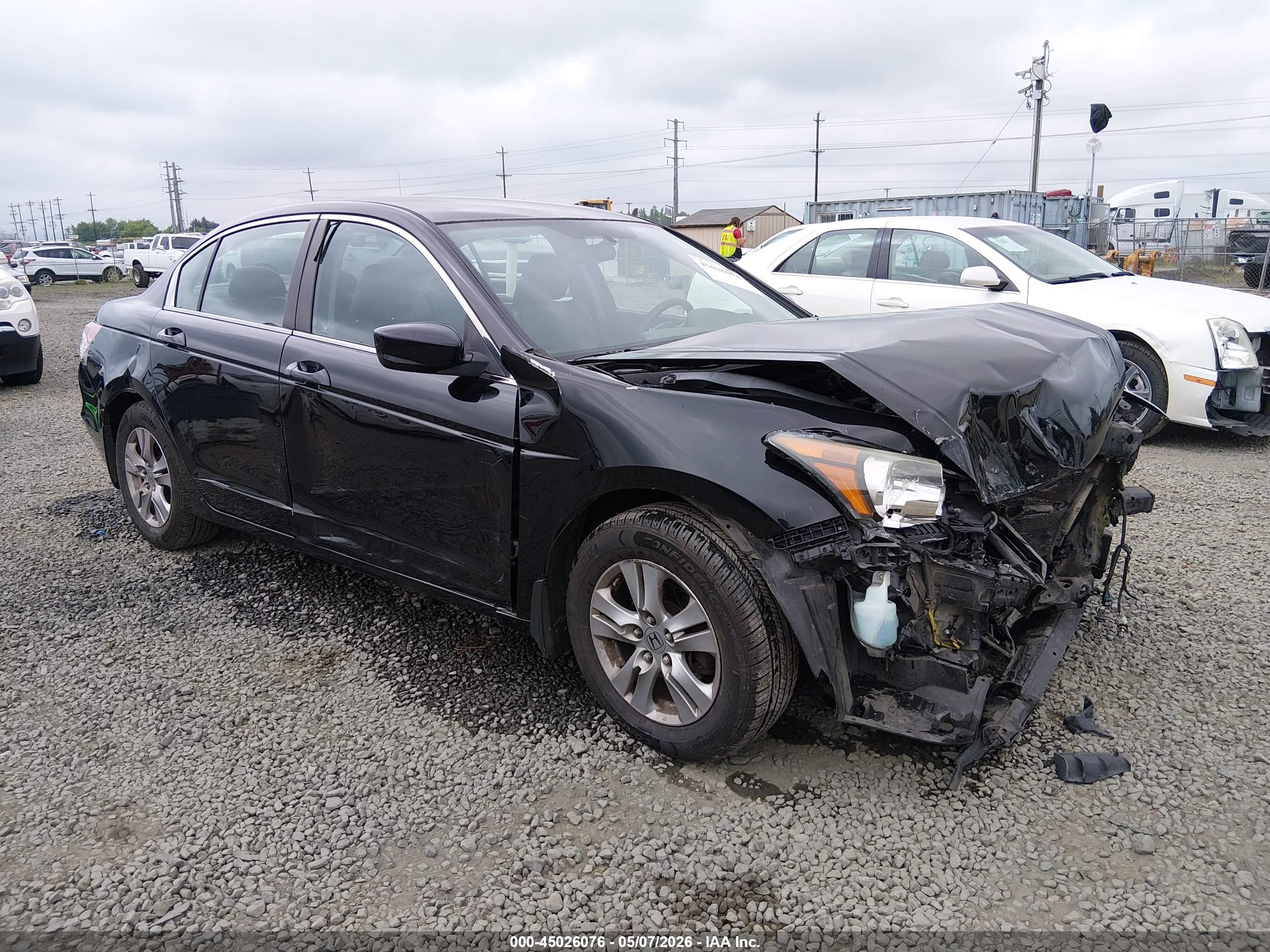 2012 Honda Accord 2.4 Se Black vin: 1HGCP2F65CA233663