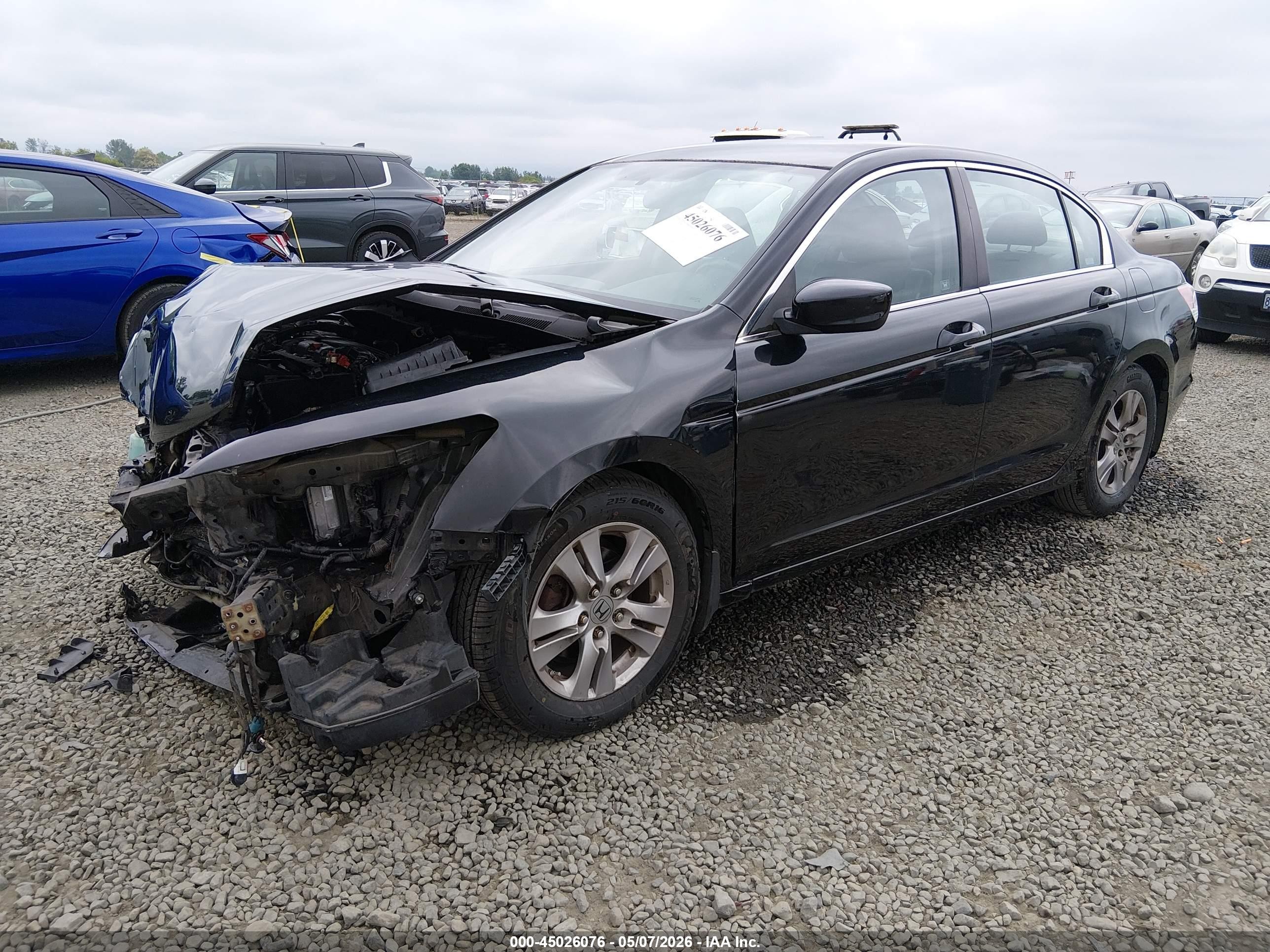 2012 Honda Accord 2.4 Se Black vin: 1HGCP2F65CA233663