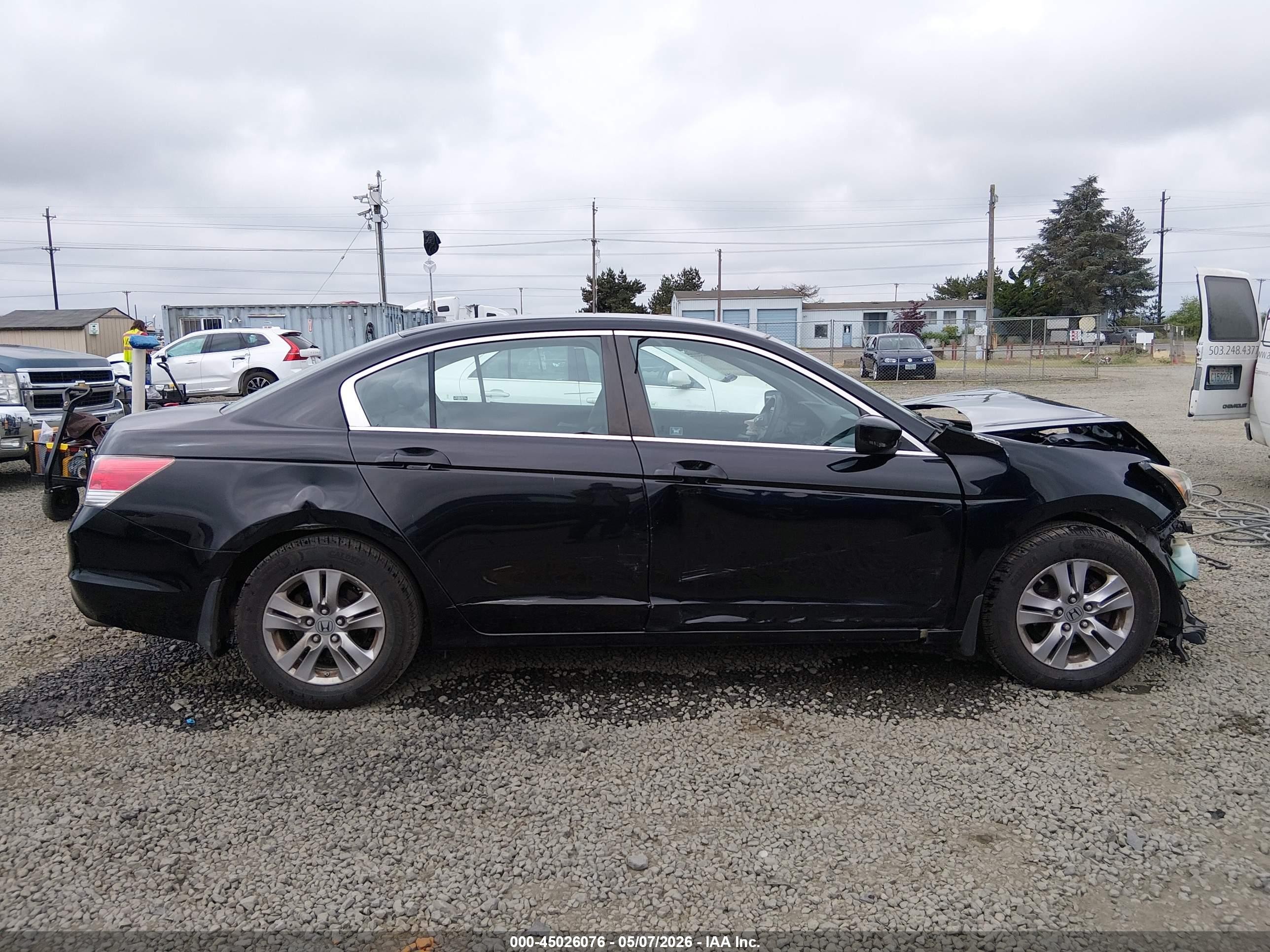 2012 Honda Accord 2.4 Se Black vin: 1HGCP2F65CA233663