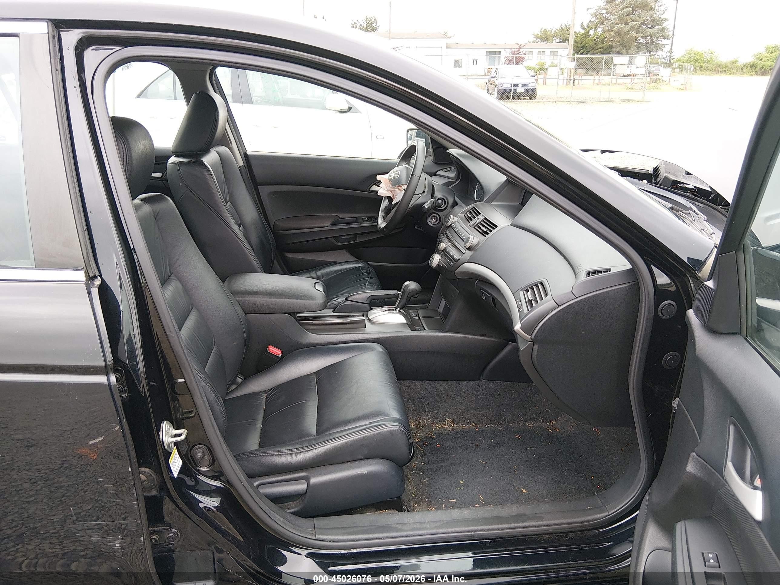 2012 Honda Accord 2.4 Se Black vin: 1HGCP2F65CA233663