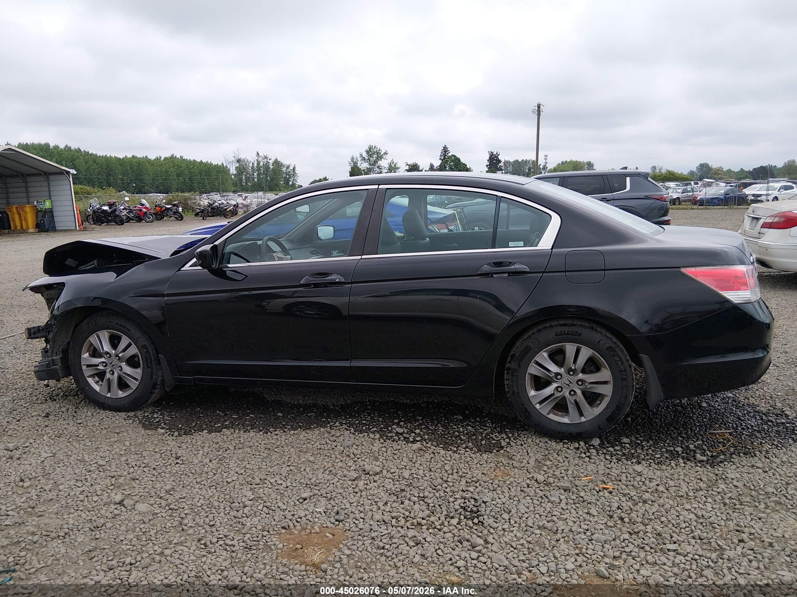 2012 Honda Accord 2.4 Se Black vin: 1HGCP2F65CA233663