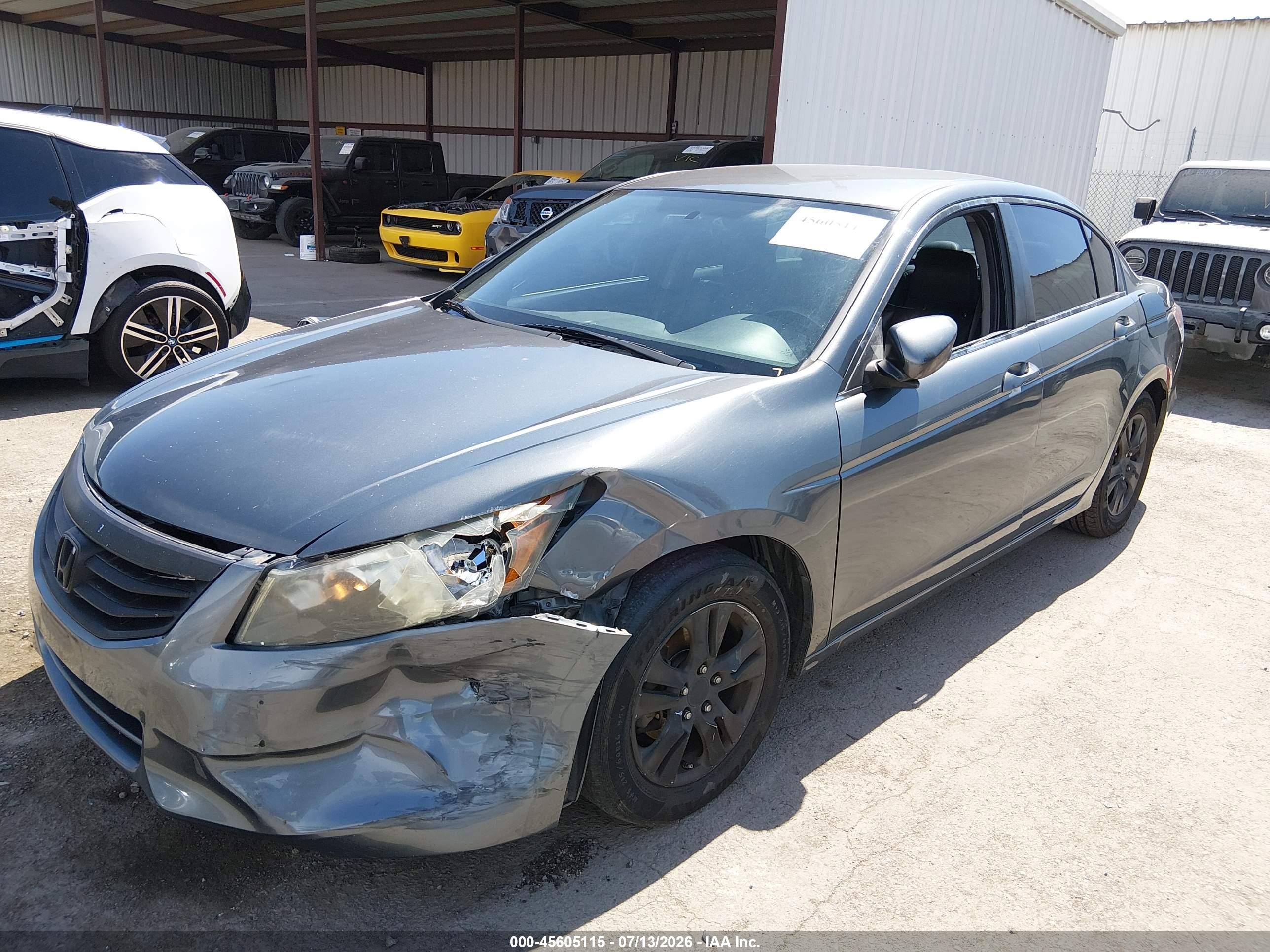 2011 Honda Accord 2.4 Se Gray vin: 1HGCP2F66BA004004