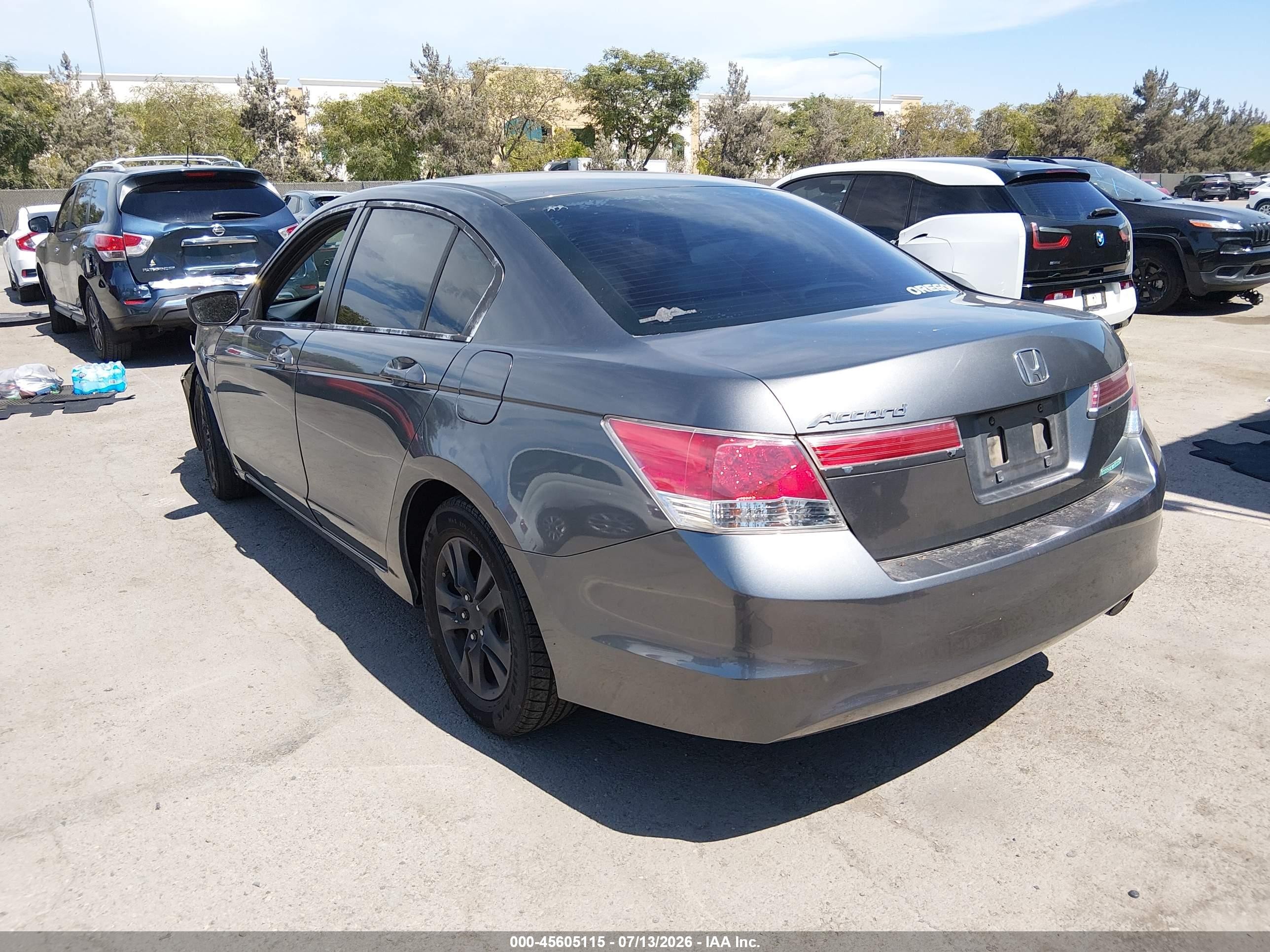 2011 Honda Accord 2.4 Se Gray vin: 1HGCP2F66BA004004