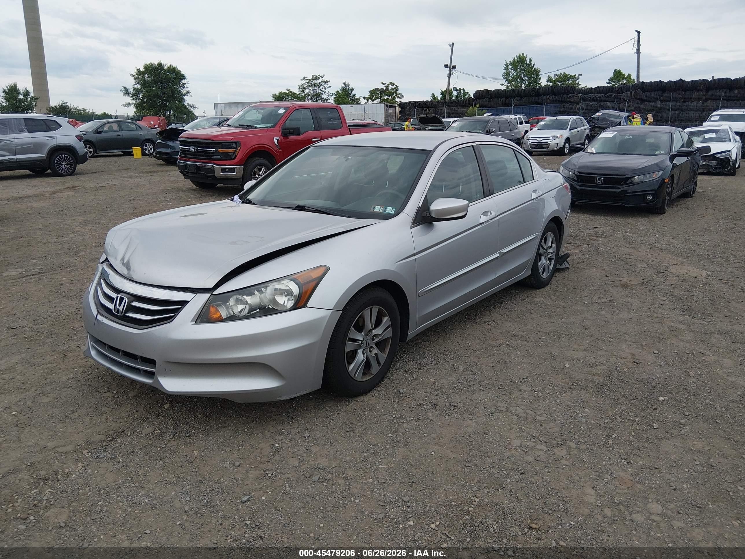 2011 Honda Accord 2.4 Se Серебряный vin: 1HGCP2F66BA031512