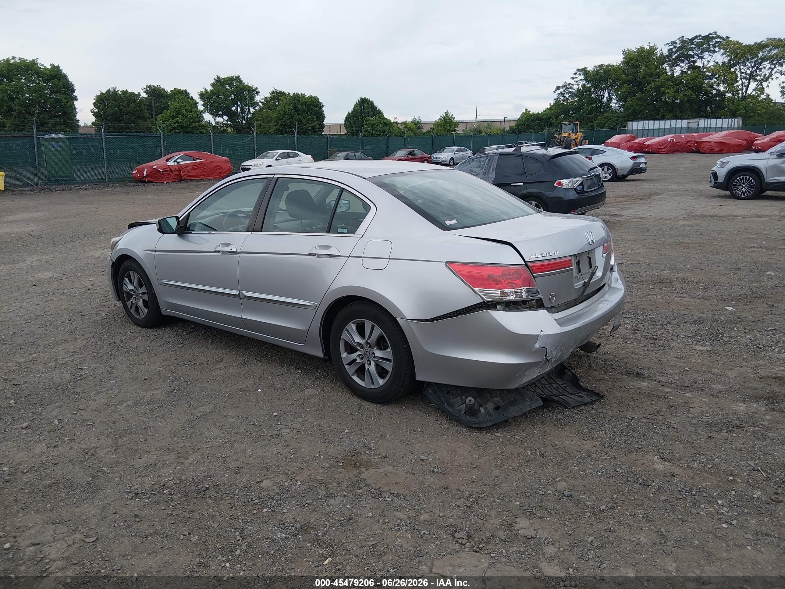 2011 Honda Accord 2.4 Se Серебряный vin: 1HGCP2F66BA031512