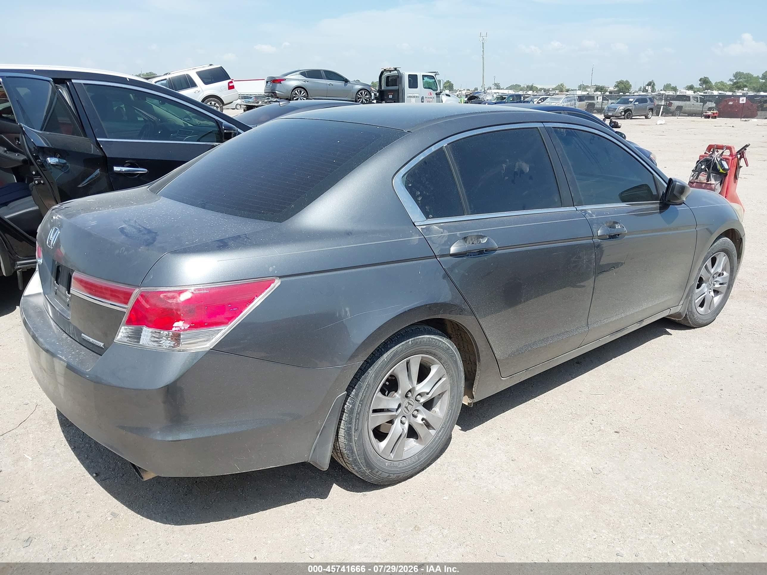 2011 Honda Accord 2.4 Se Gray vin: 1HGCP2F66BA121887