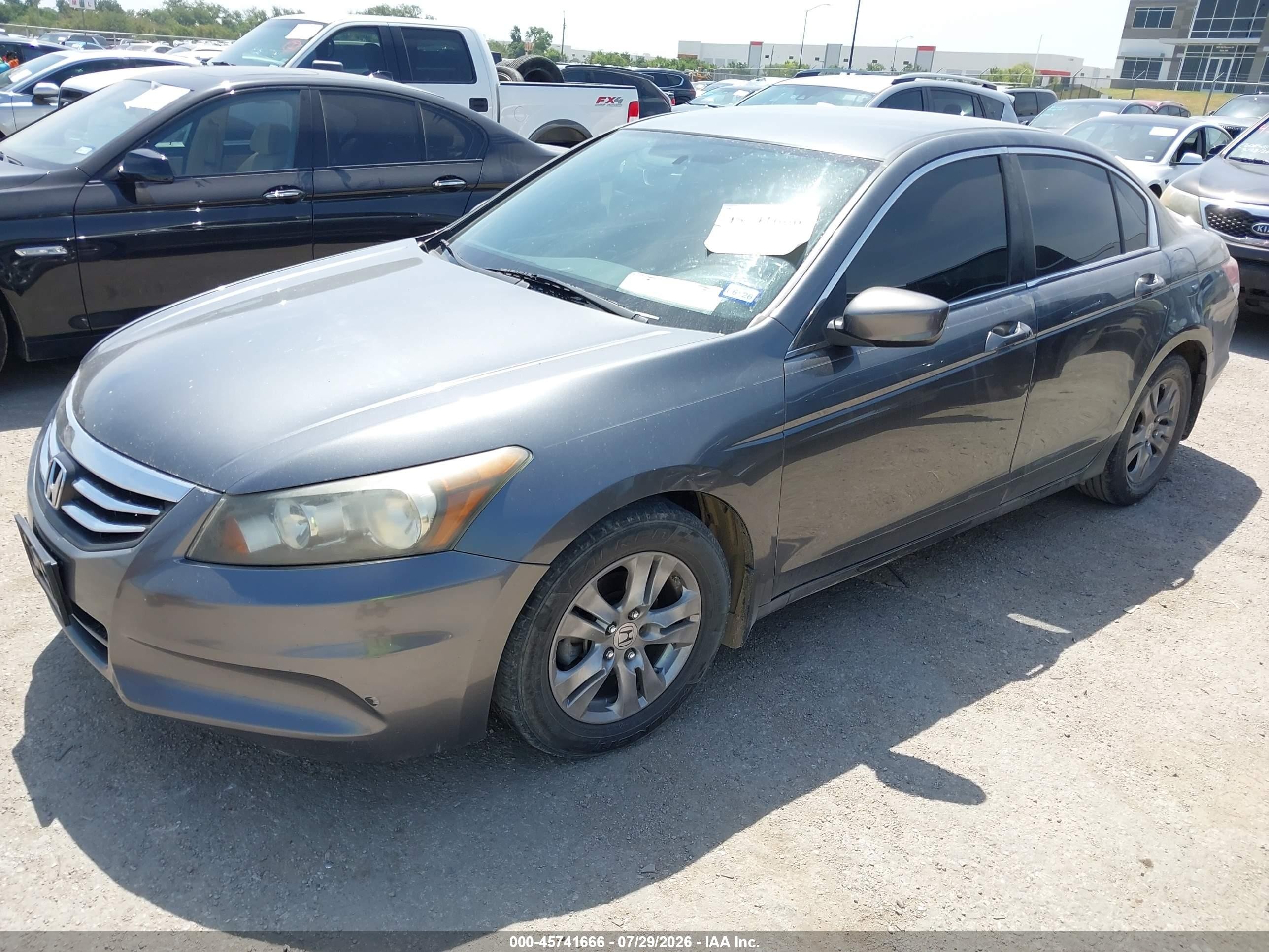 2011 Honda Accord 2.4 Se Gray vin: 1HGCP2F66BA121887