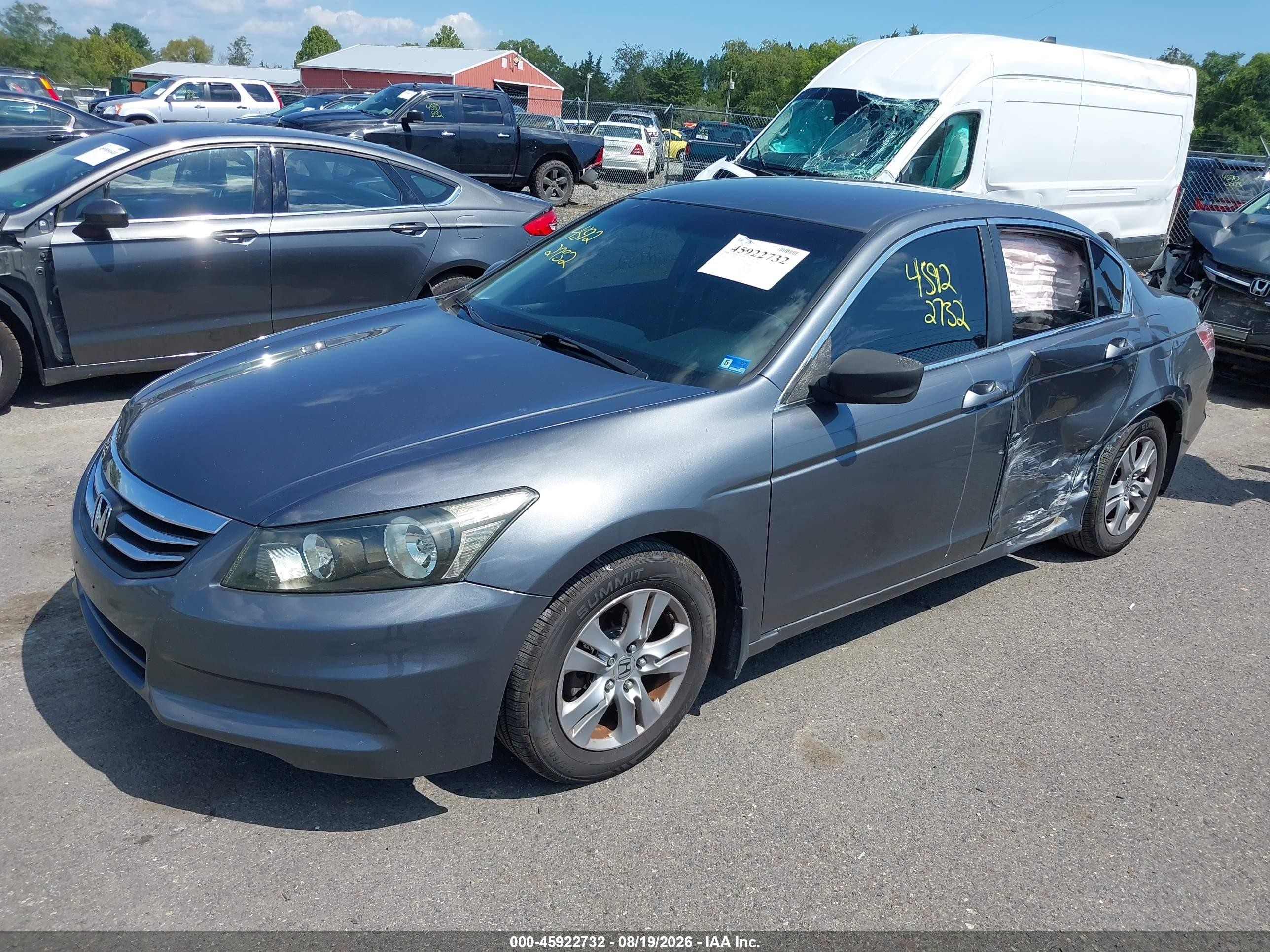 2011 Honda Accord 2.4 Se Gray vin: 1HGCP2F66BA147132