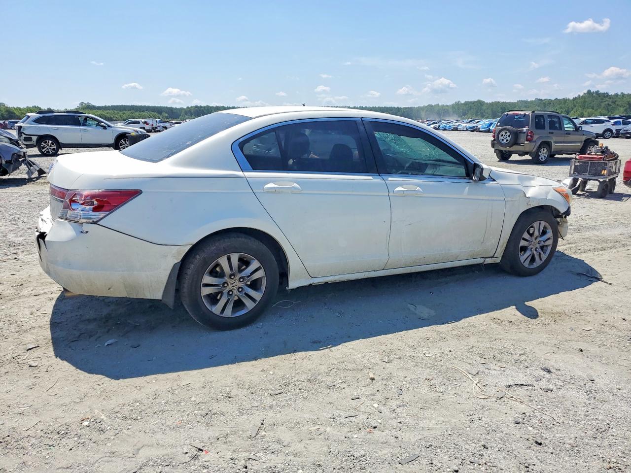 2012 Honda Accord Se White vin: 1HGCP2F66CA013836