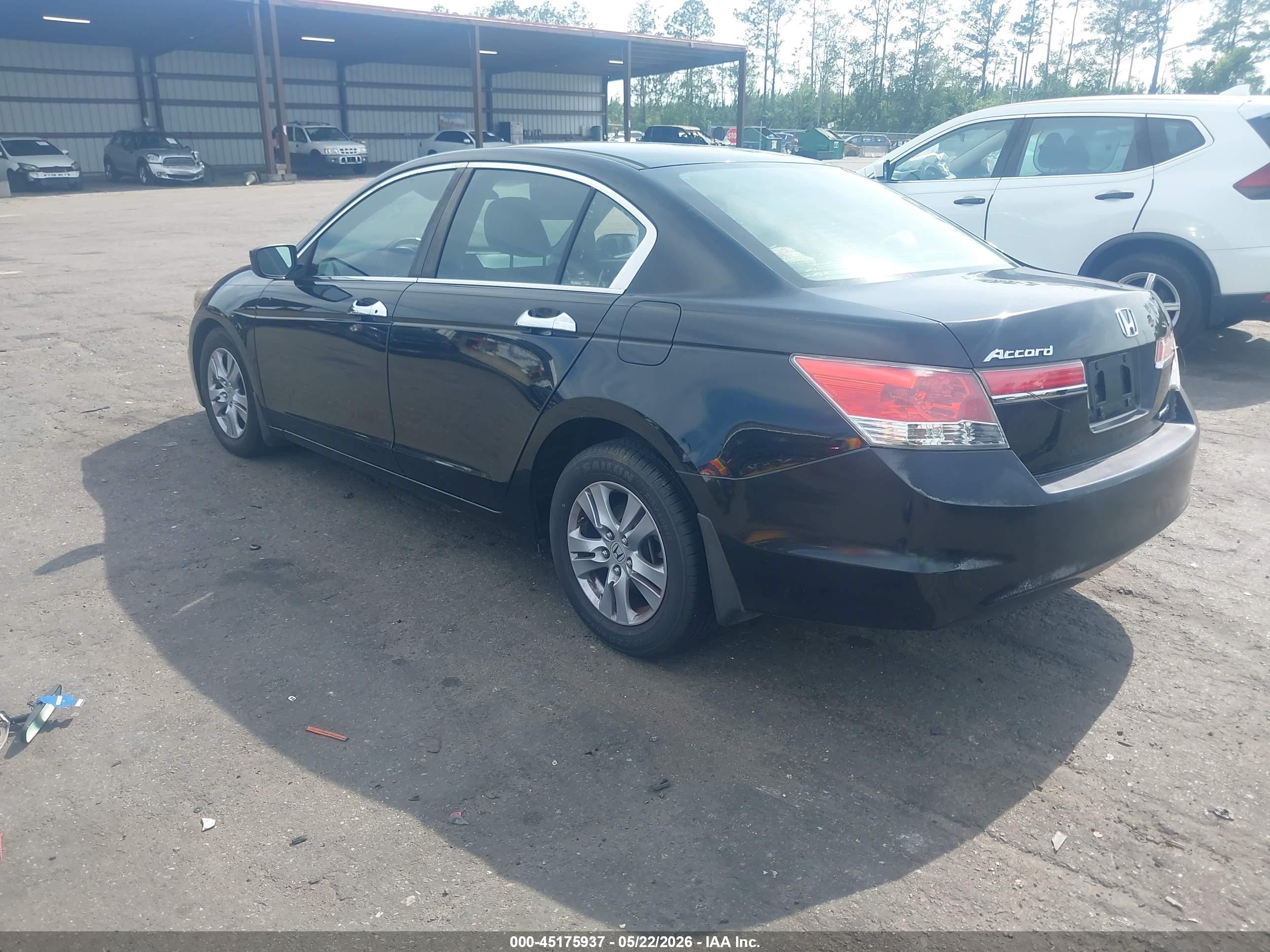 2012 Honda Accord 2.4 Se Черный vin: 1HGCP2F66CA017255