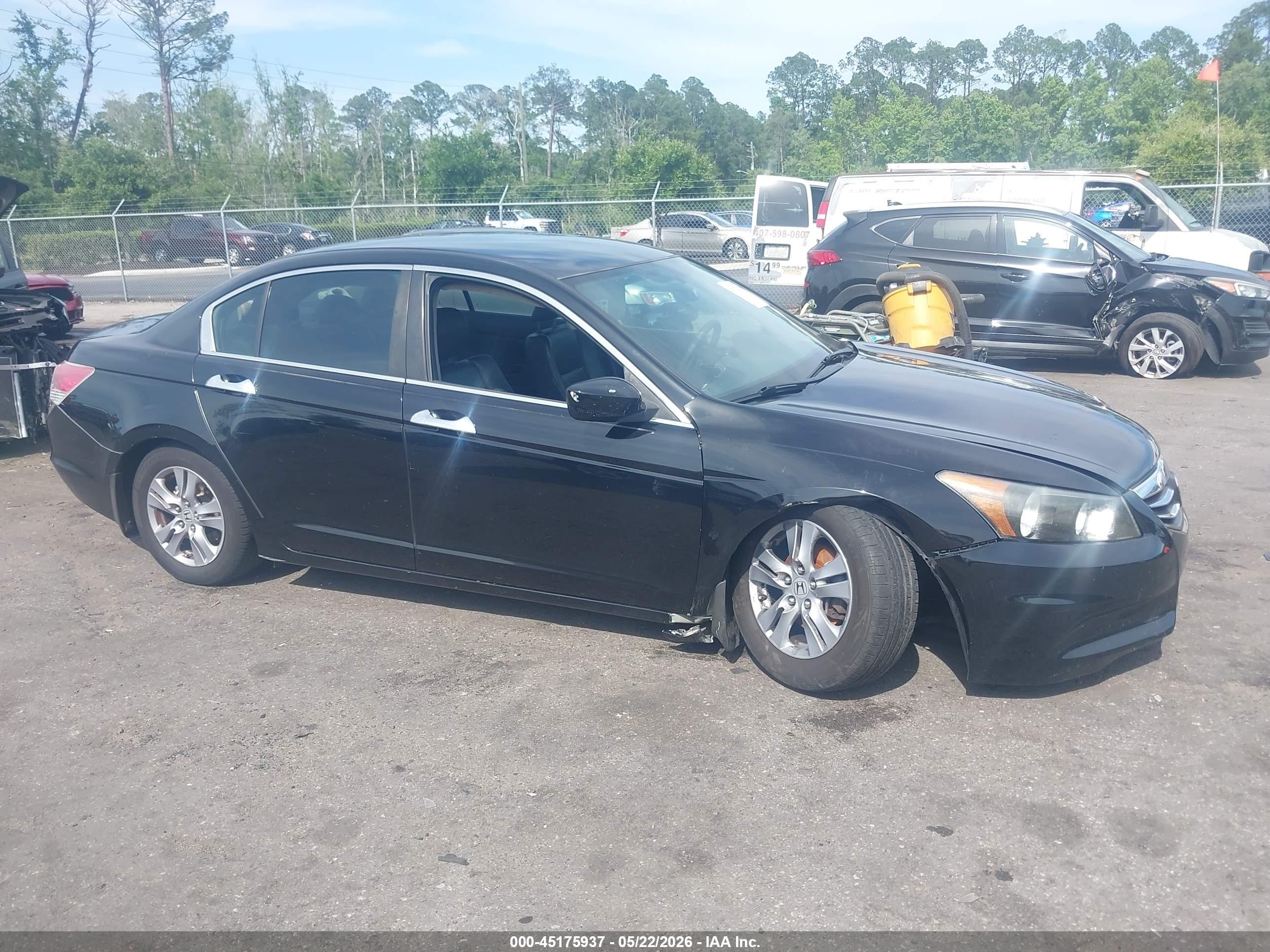 2012 Honda Accord 2.4 Se Черный vin: 1HGCP2F66CA017255