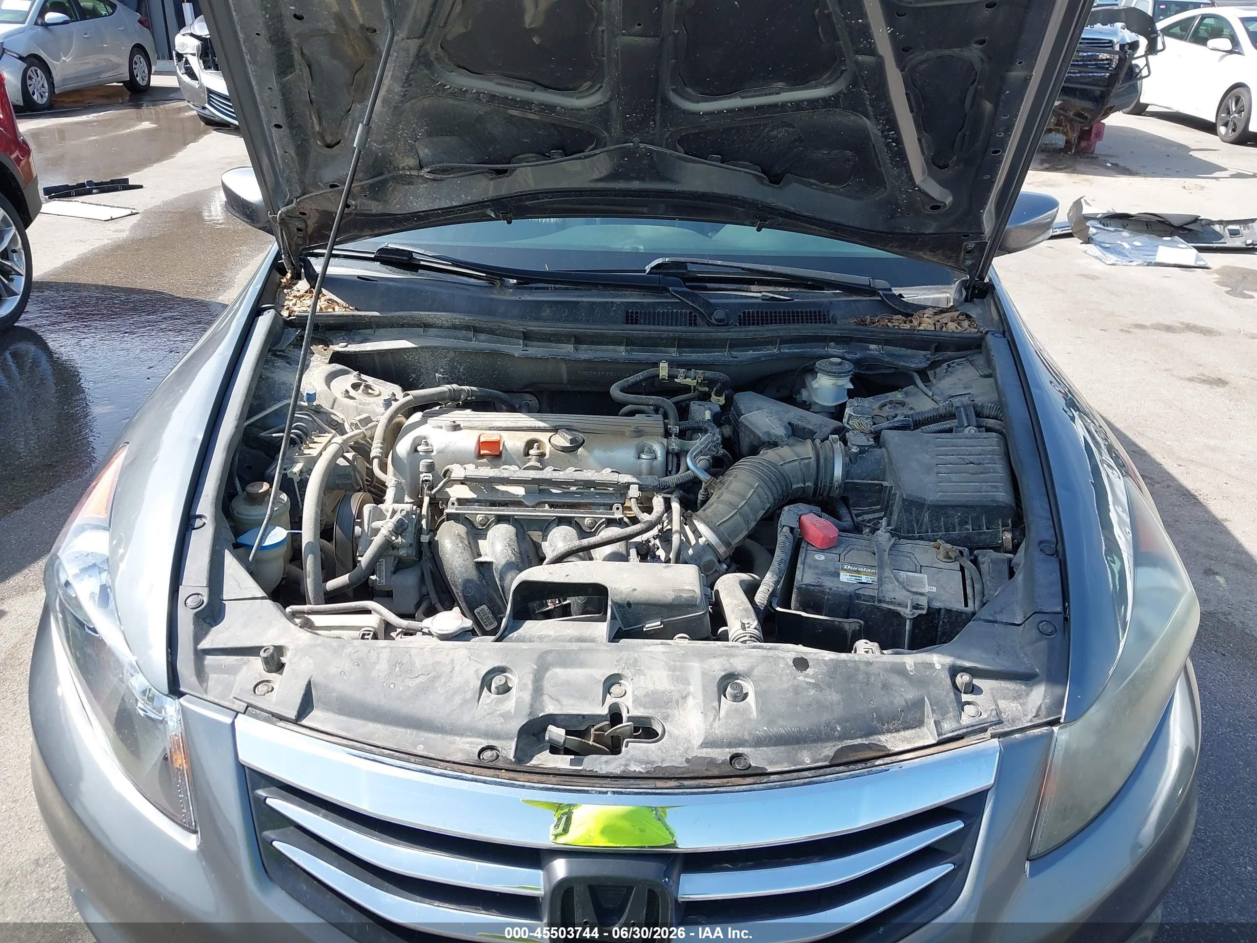 2012 Honda Accord 2.4 Se Gray vin: 1HGCP2F66CA027008