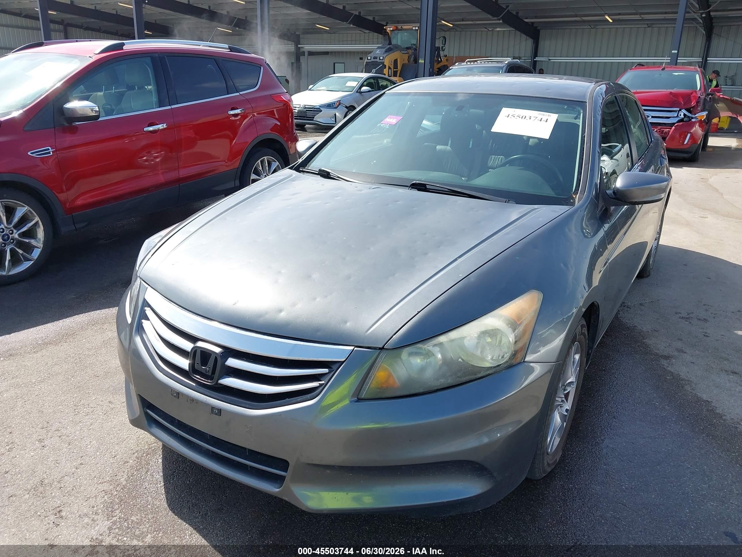 2012 Honda Accord 2.4 Se Gray vin: 1HGCP2F66CA027008