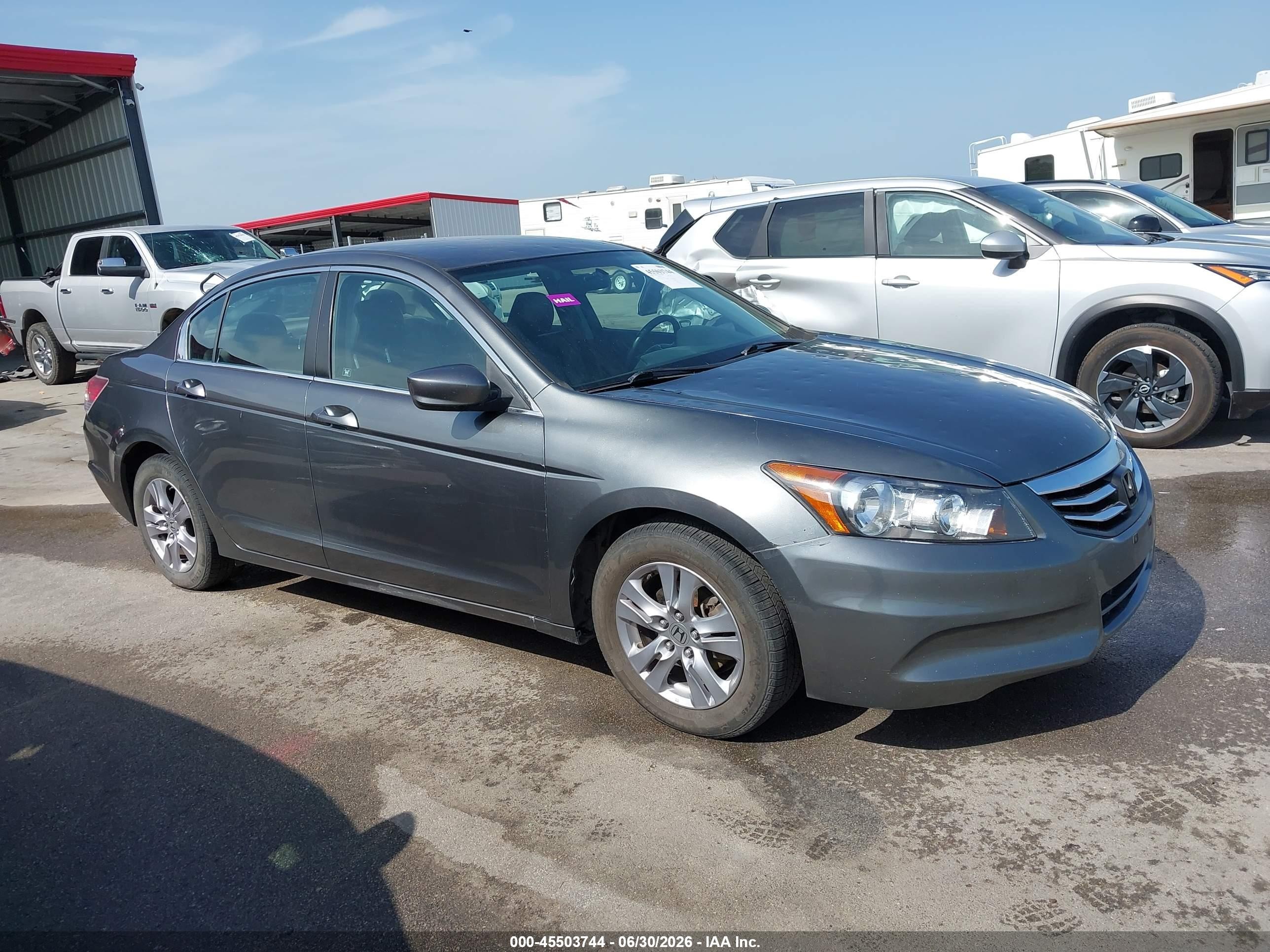 2012 Honda Accord 2.4 Se Gray vin: 1HGCP2F66CA027008