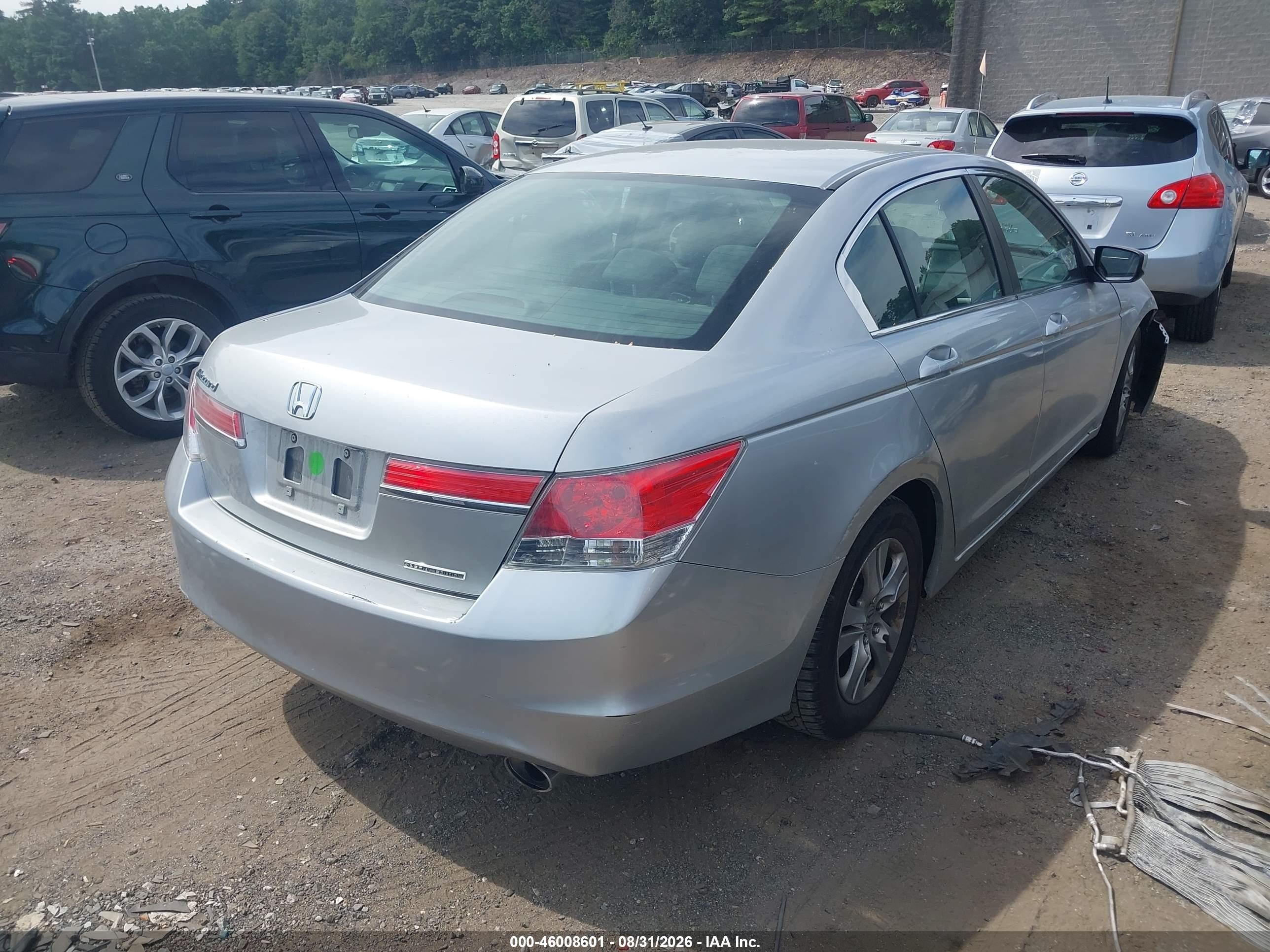 2012 Honda Accord 2.4 Se Silver vin: 1HGCP2F66CA053334
