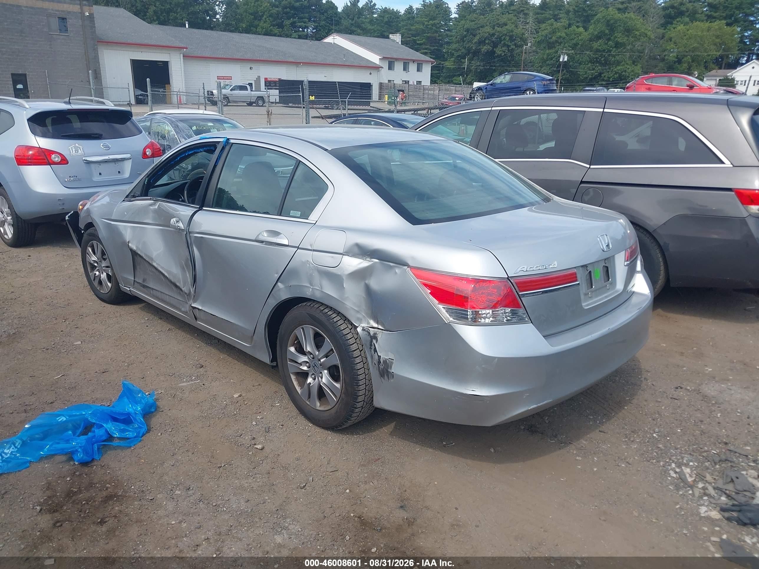 2012 Honda Accord 2.4 Se Silver vin: 1HGCP2F66CA053334