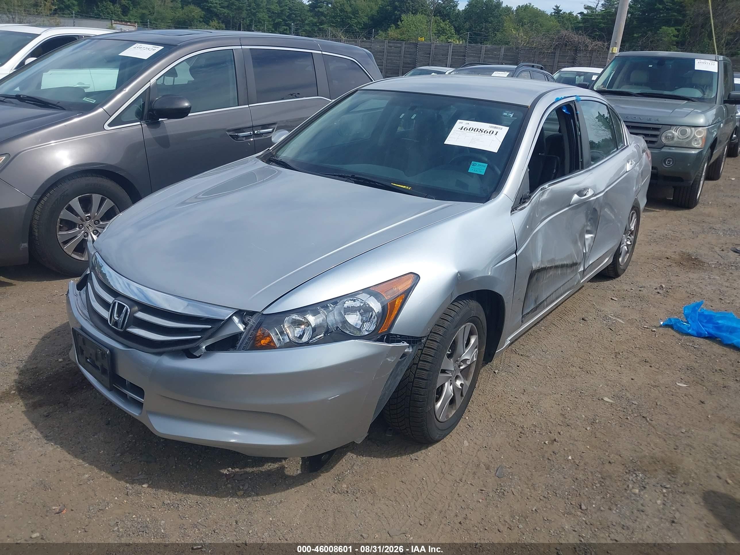 2012 Honda Accord 2.4 Se Silver vin: 1HGCP2F66CA053334