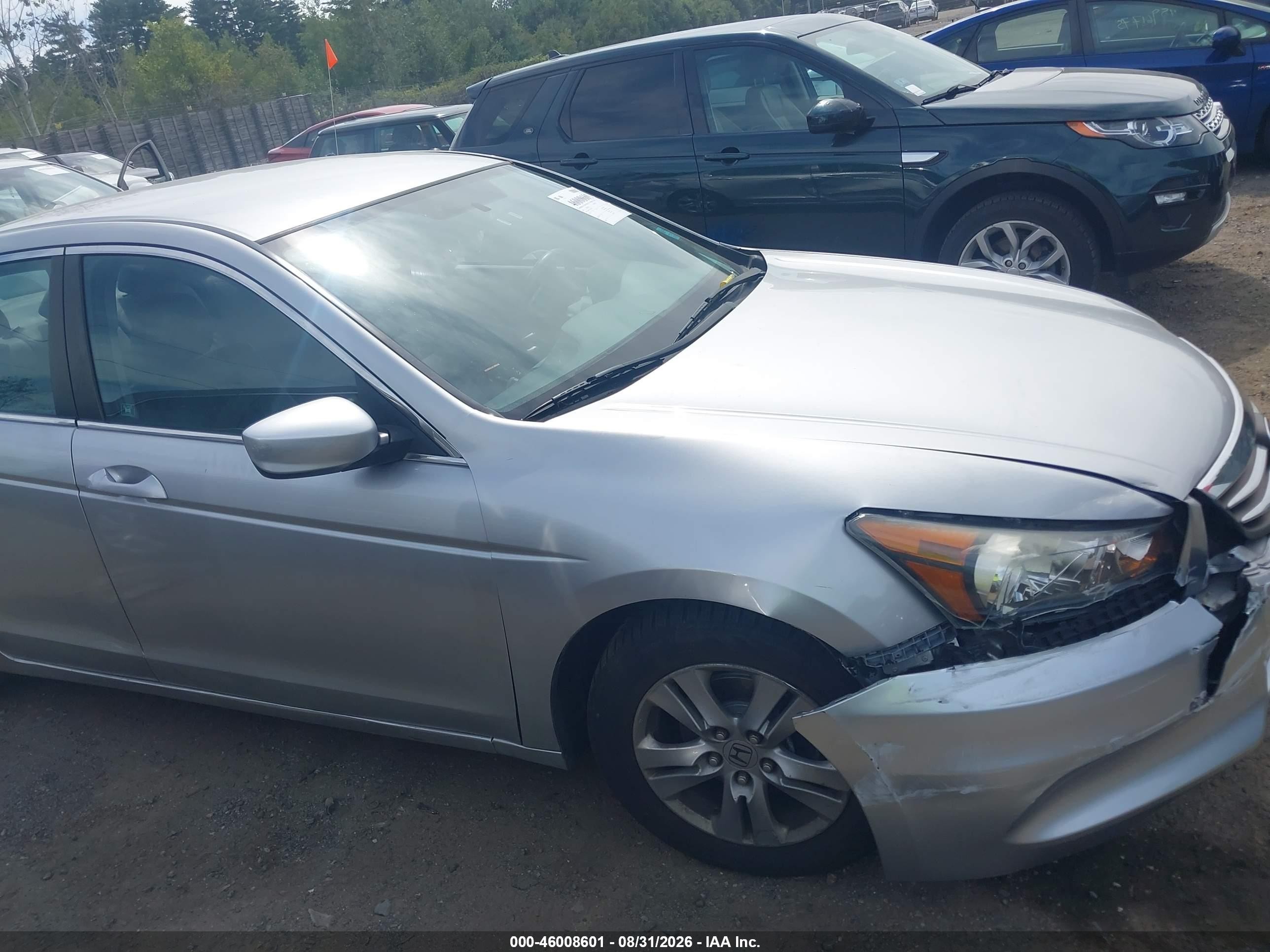 2012 Honda Accord 2.4 Se Silver vin: 1HGCP2F66CA053334