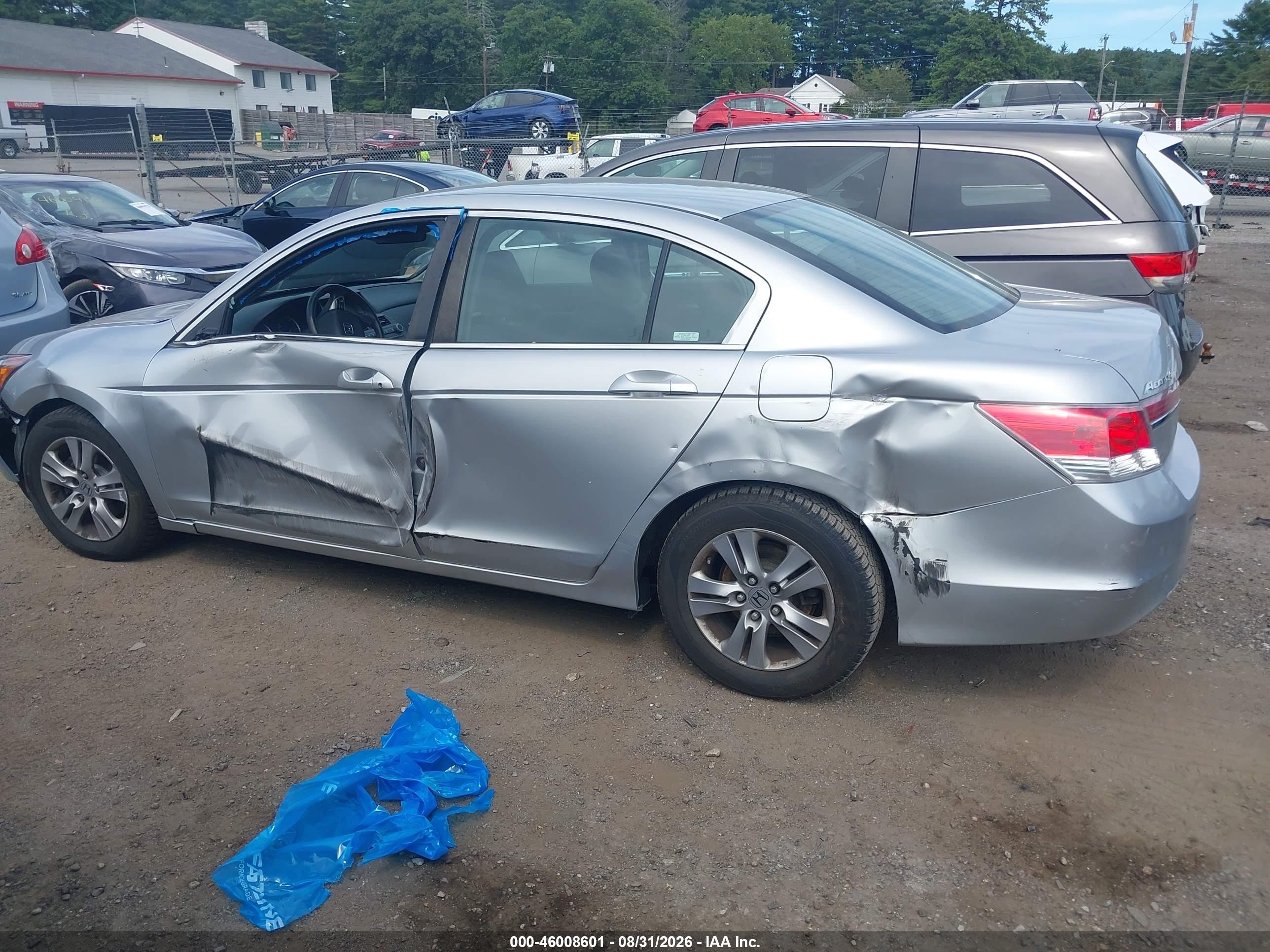 2012 Honda Accord 2.4 Se Silver vin: 1HGCP2F66CA053334