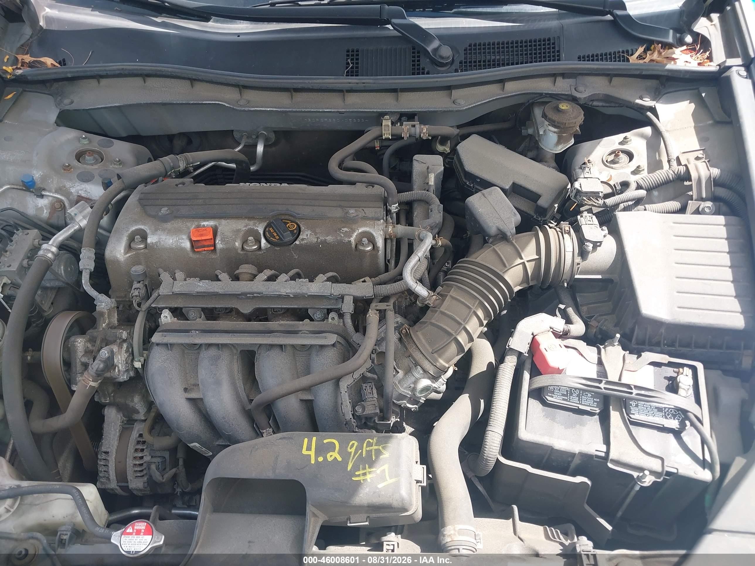 2012 Honda Accord 2.4 Se Silver vin: 1HGCP2F66CA053334
