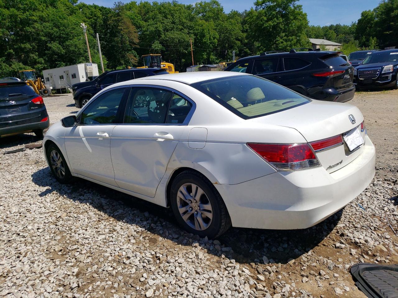 2012 Honda Accord White vin: 1HGCP2F66CA189060