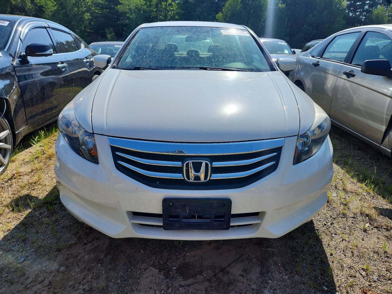 2012 Honda Accord White vin: 1HGCP2F66CA189060