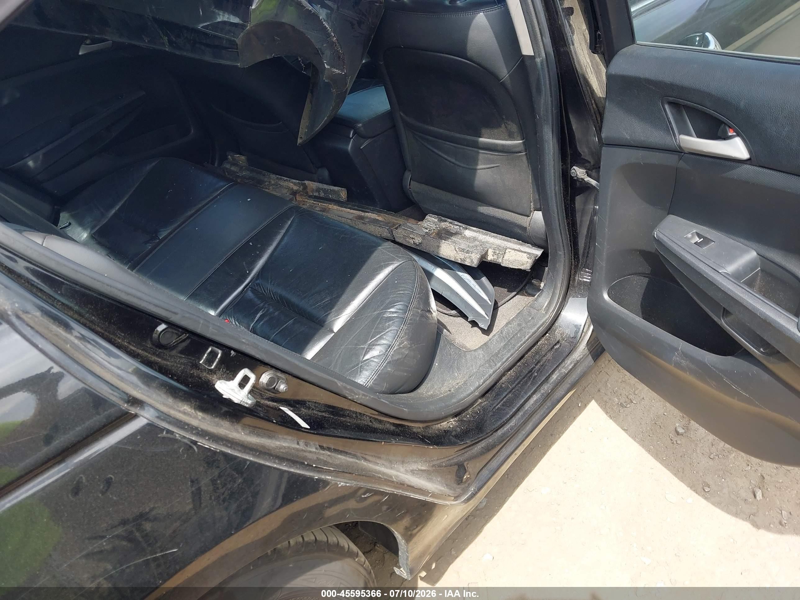 2011 Honda Accord 2.4 Se Черный vin: 1HGCP2F67BA010569