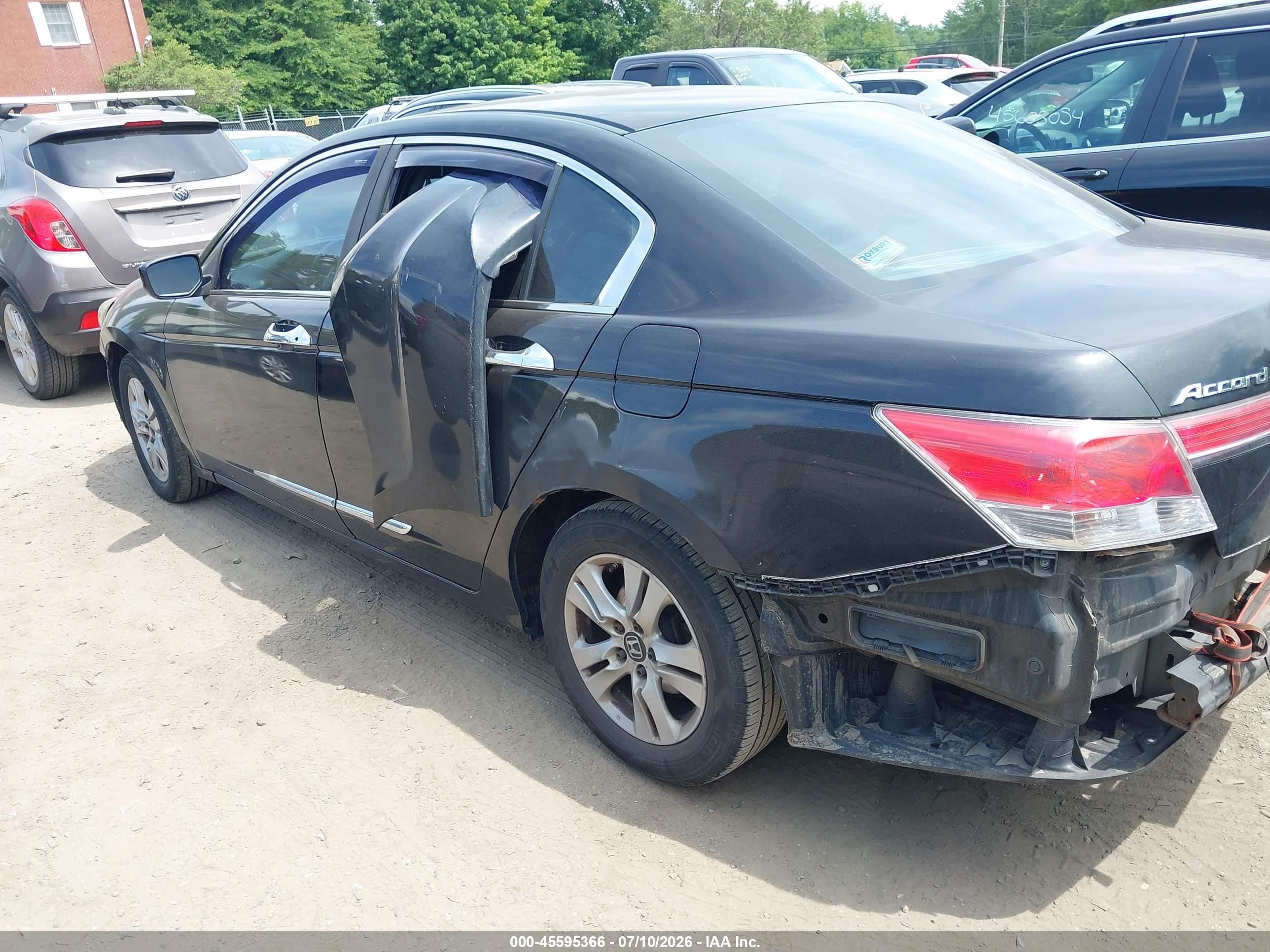 2011 Honda Accord 2.4 Se Черный vin: 1HGCP2F67BA010569